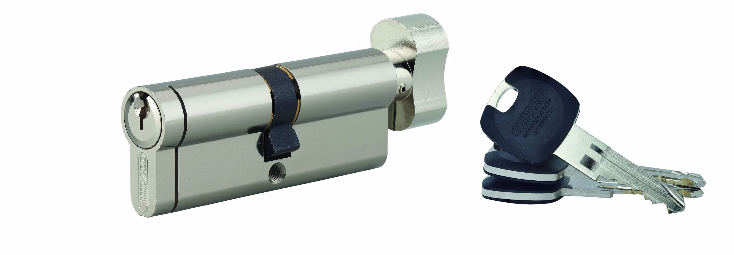 Cylindre européen à bouton HG5+ 40BTX40 NICK 3 CLÉS