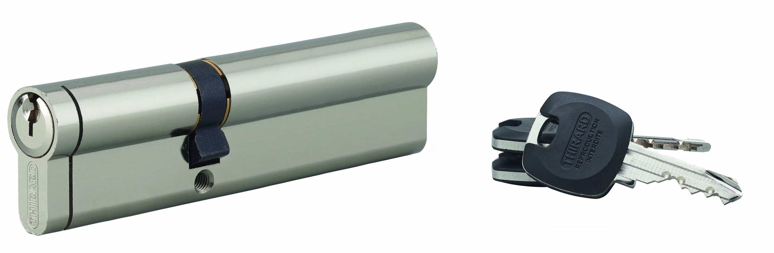 Cylindre européen HG5+ 50X70 NICHELÉ 3 CLÉS