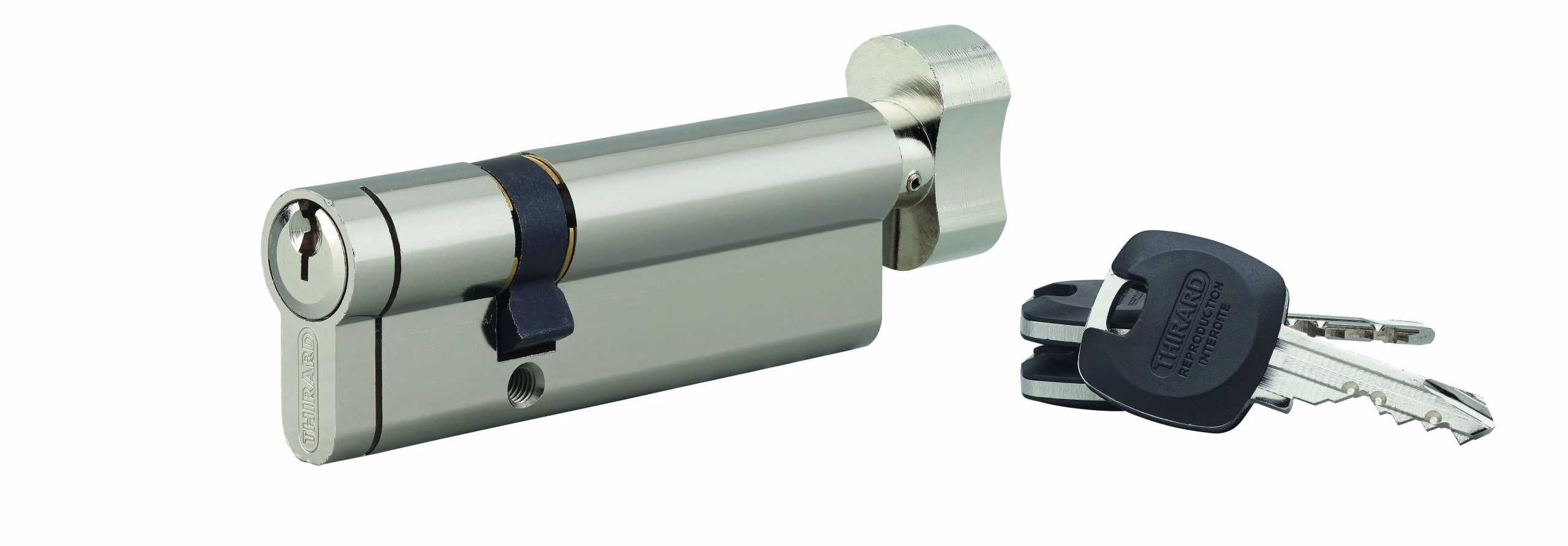 Cylindre européen à bouton HG5+ 60BTX30 NICK 3CLÉS
