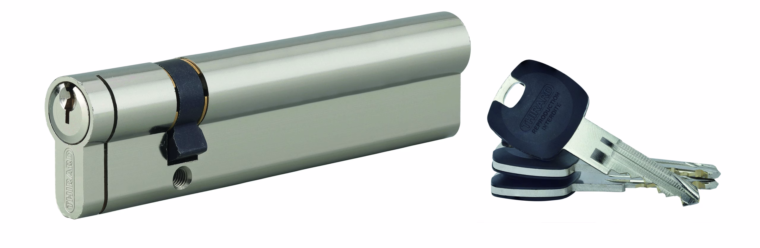 Cylindre européen HG5+ 30X90 NICHELÉ 3 CLÉS