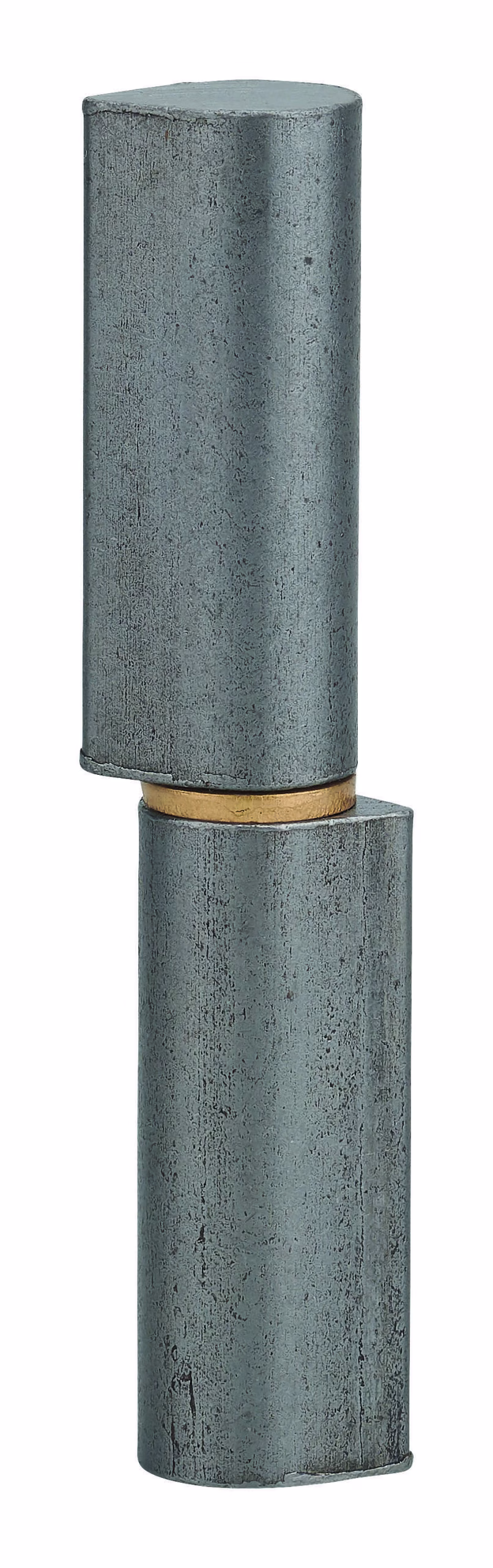 Paumelle de porte d'entrée / d'intérieur à souder, acier, H.100mm, bague laiton - THIRARD