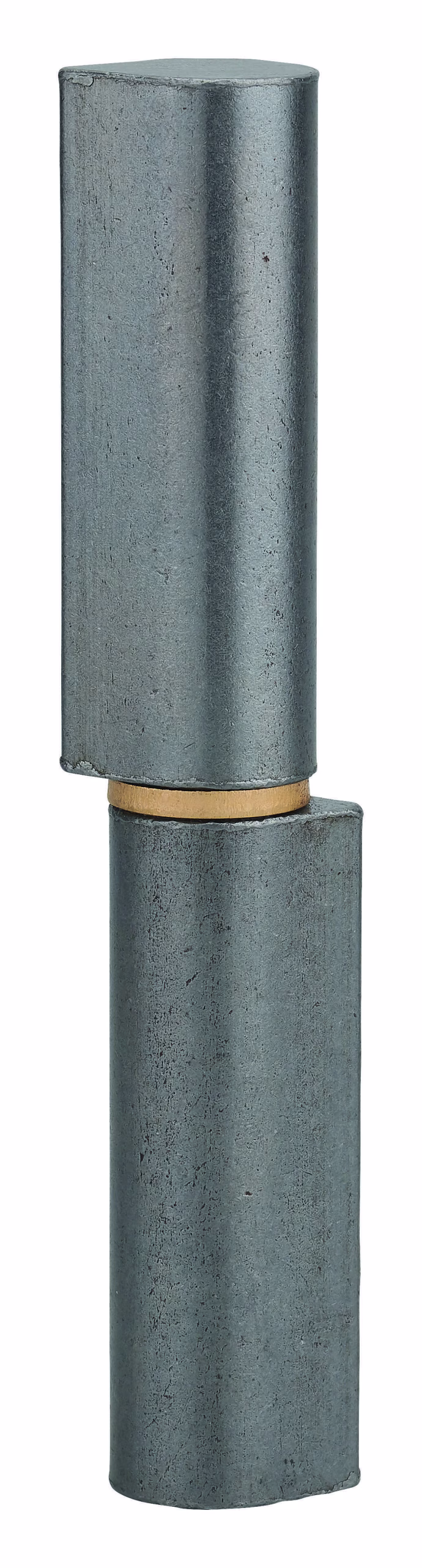 Paumelle de porte d'entrée / d'intérieur à souder, acier, H.140mm, bague laiton - THIRARD