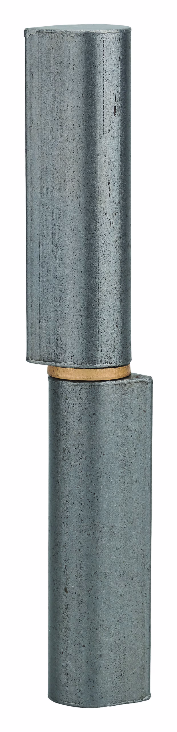 Paumelle de porte d'entrée / d'intérieur à souder, acier, H.160mm, bague laiton - THIRARD