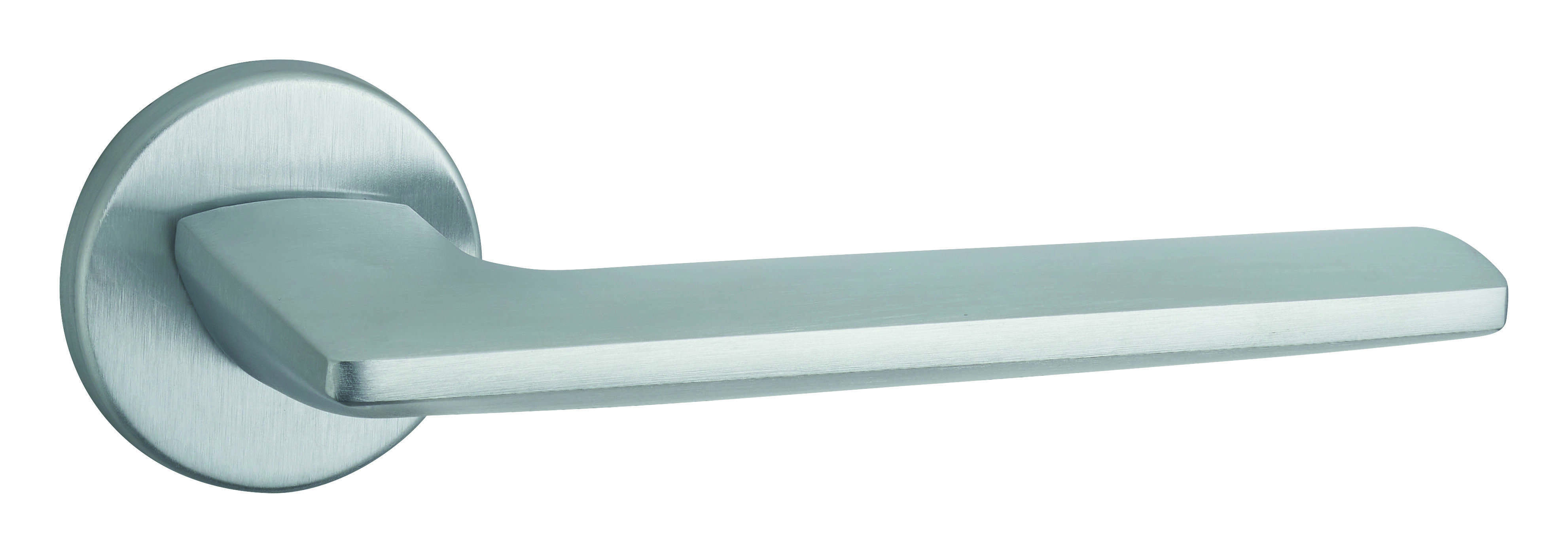 Paire de béquilles Boston pour porte, carré 7mm, chromé satiné - THIRARD