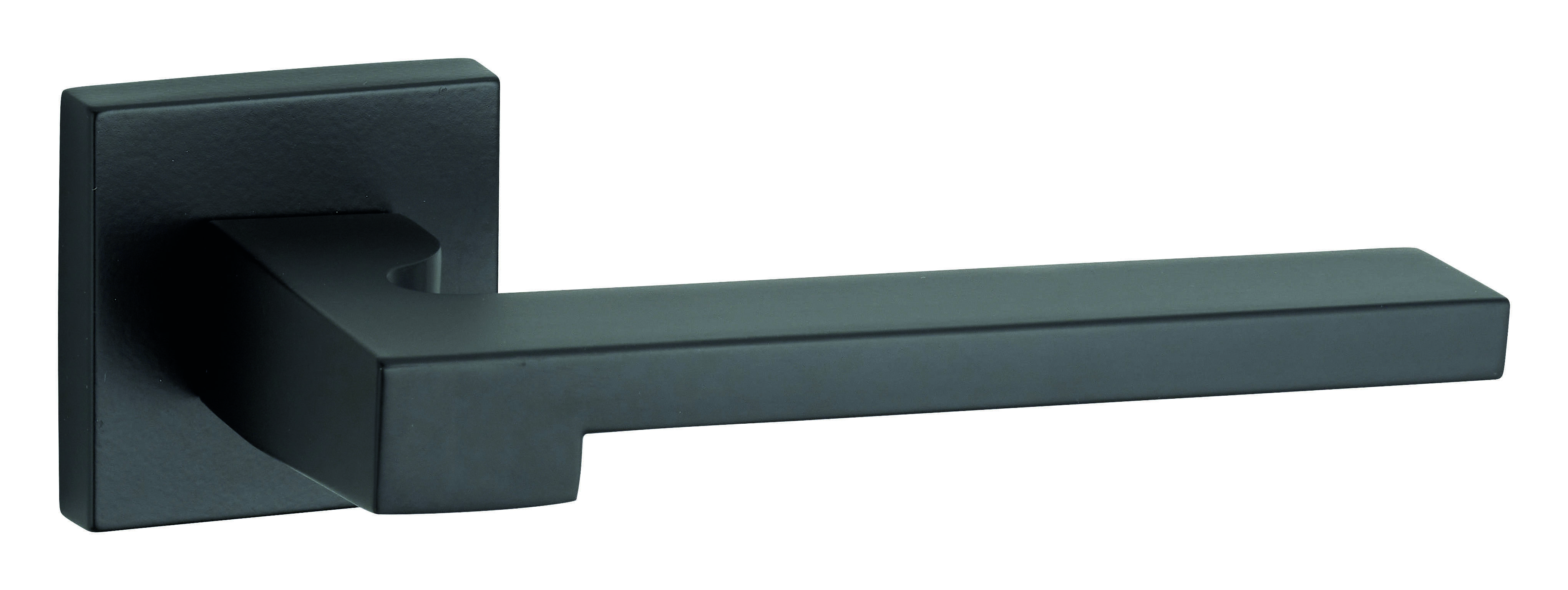 Paire de béquilles Ginevra pour porte, carré 7mm, noir mat - THIRARD