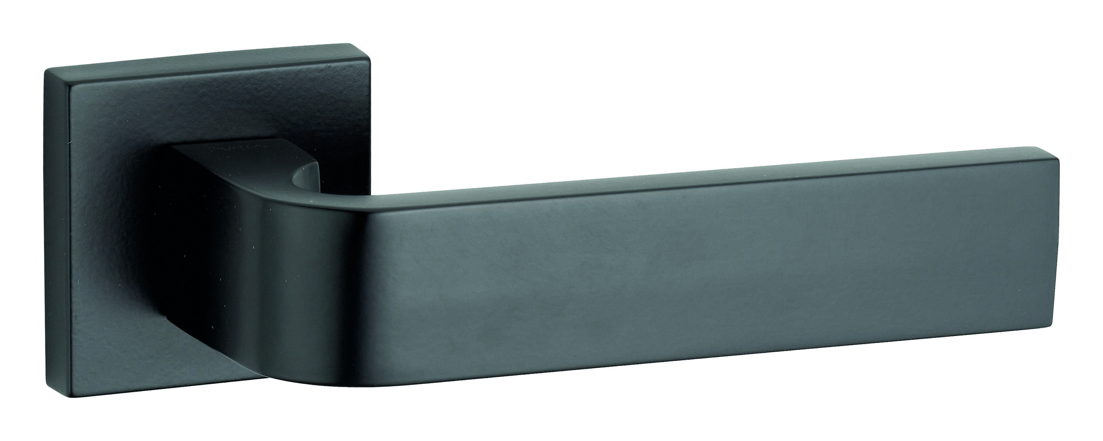 Paire de béquilles Monza pour porte, carré 7mm, noir mat - THIRARD