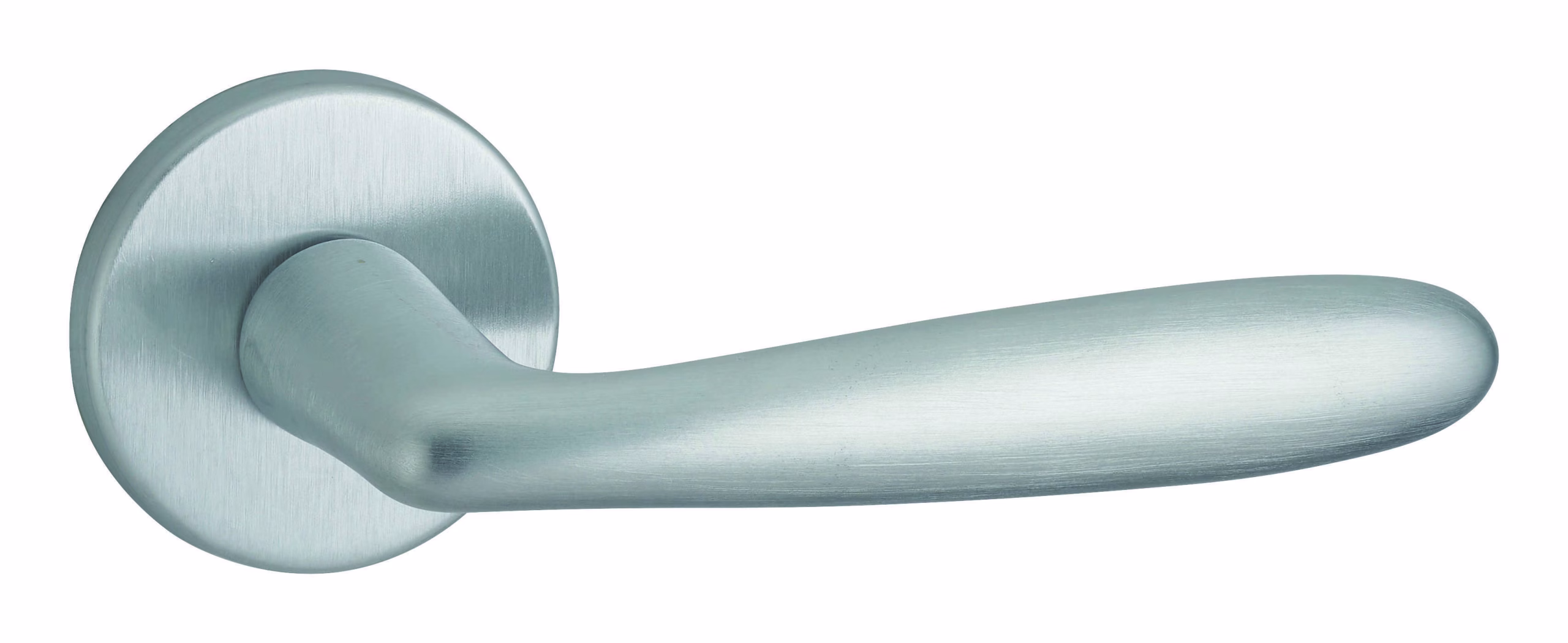 Paire de béquilles Luxor pour porte, carré 7mm, chromé satiné - THIRARD