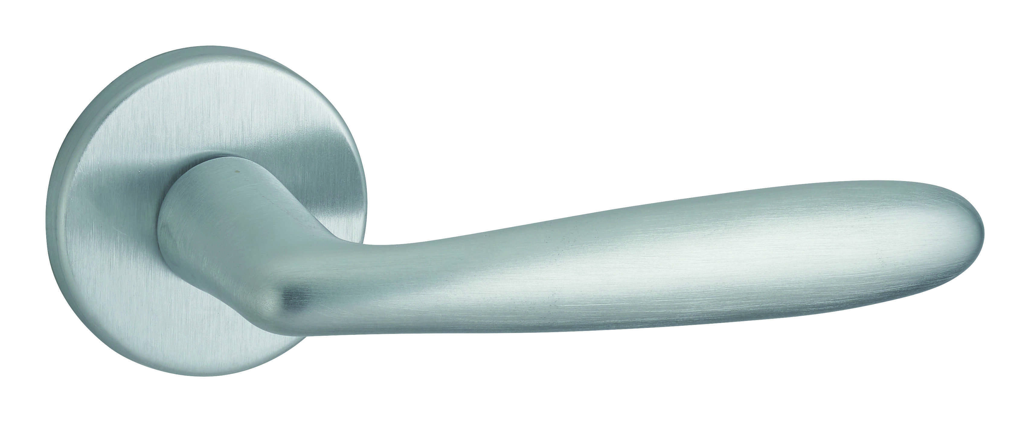 Paire de béquilles Luxor pour porte, carré 7mm, chromé satiné - THIRARD