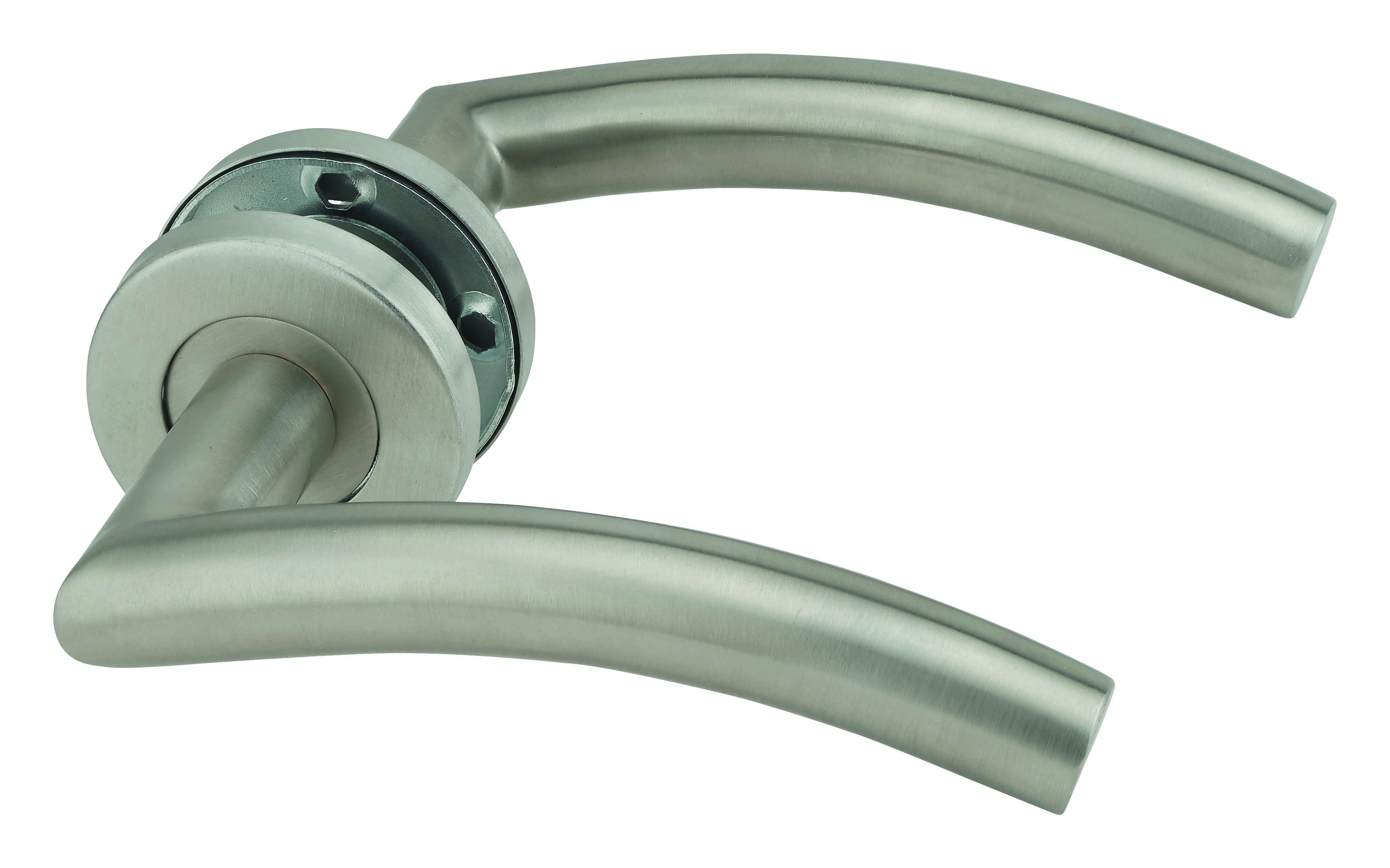 Paire de béquilles pour porte, carré 7x110mm, inox - THIRARD