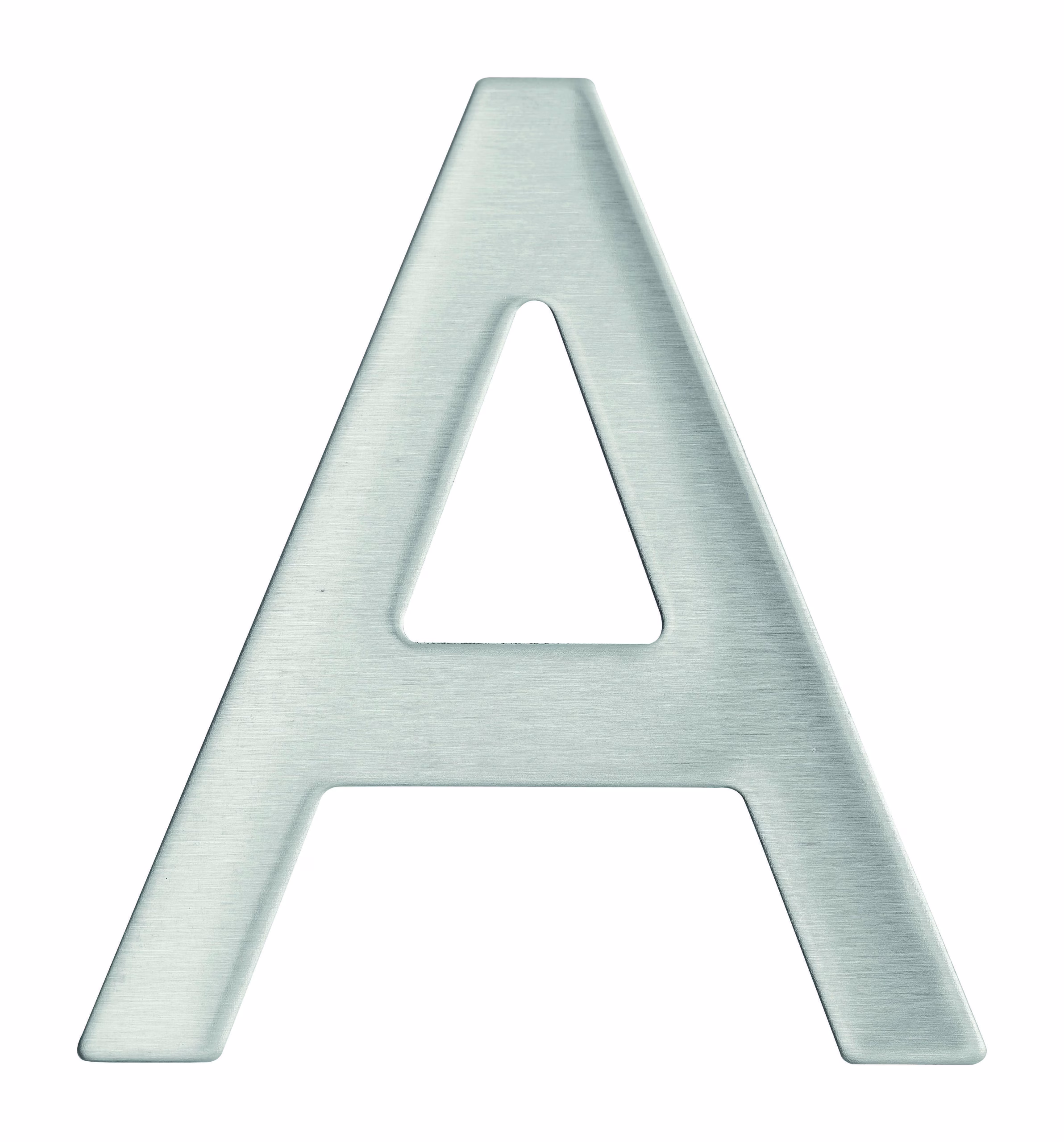 Lettre A inox H.76mm adhésif - THIRARD