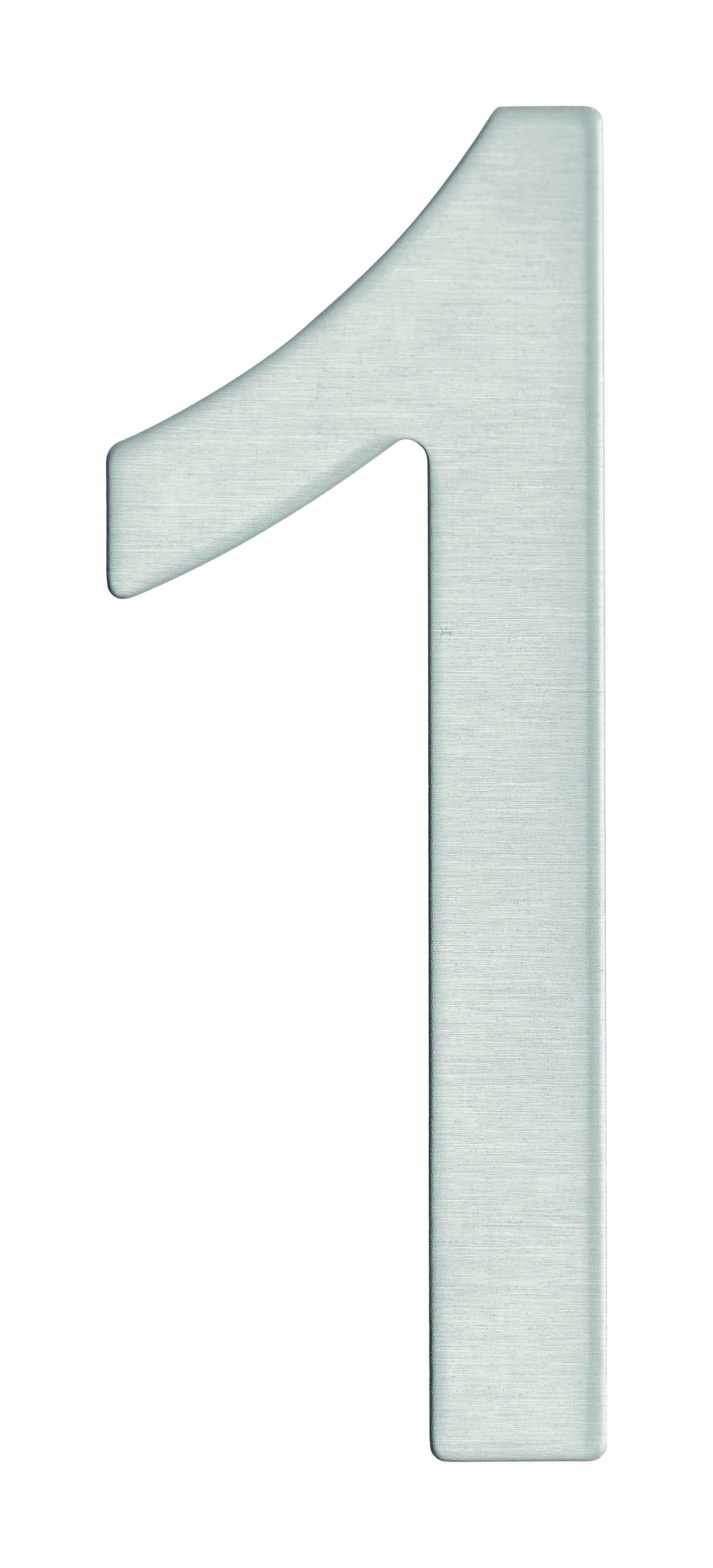 Chiffre 1 adhésif, inox, H.76mm - THIRARD