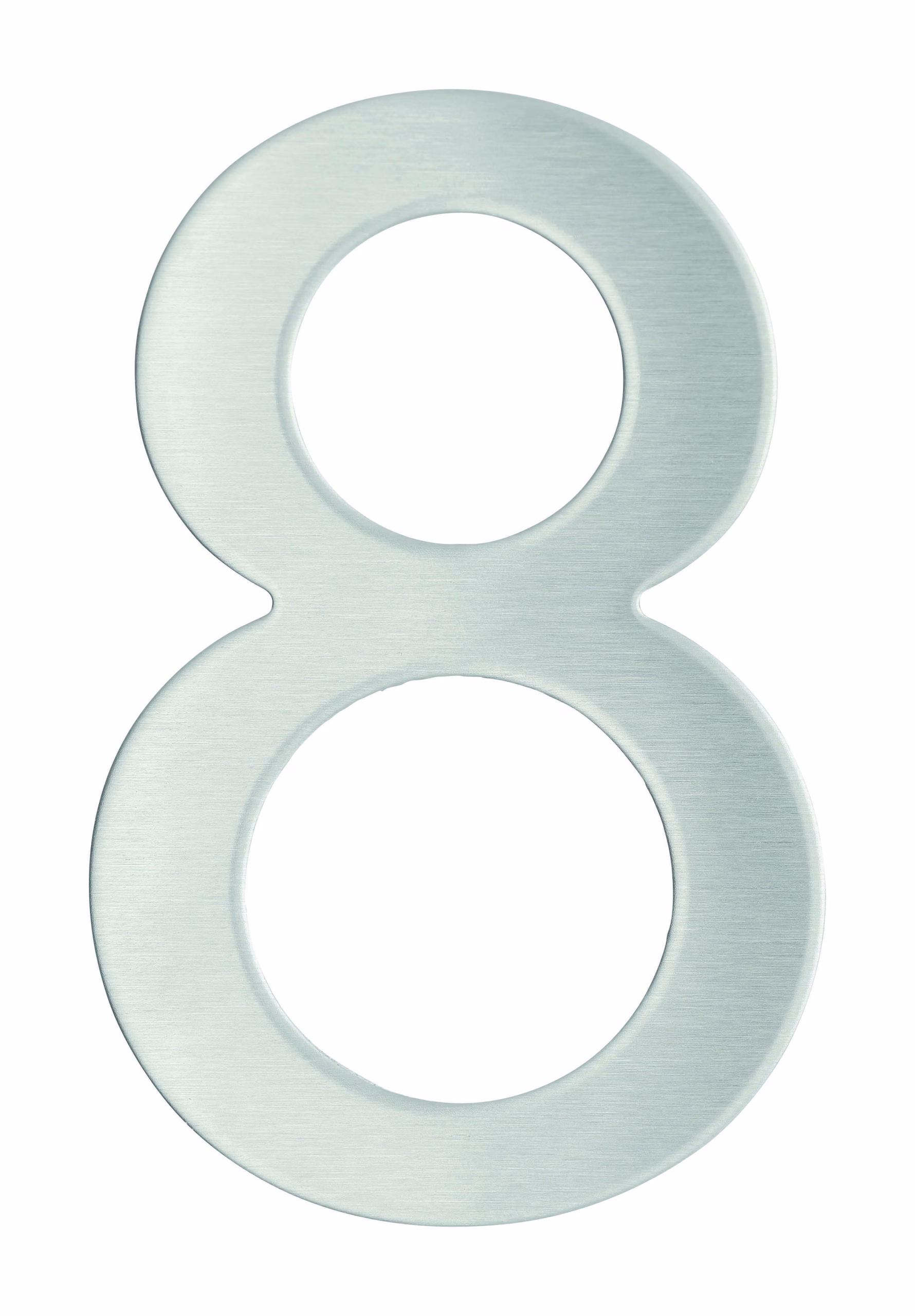 Chiffre 8 adhésif, inox, H.76mm - THIRARD