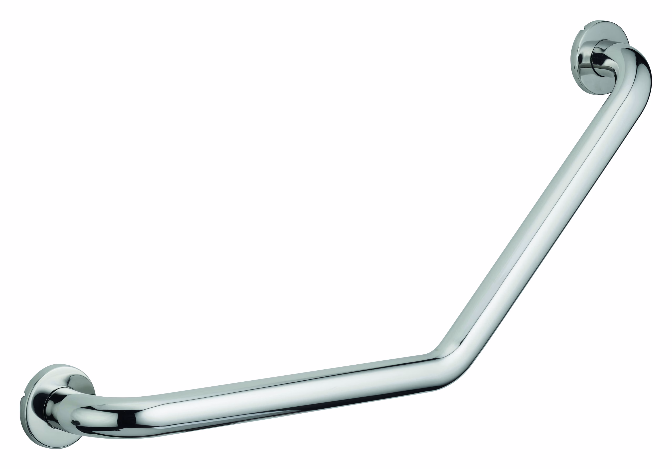 Barre de maintien coudée, inox 304, longueur 350mm, angle 135°, Ø32mm, finition inox poli - THIRARD