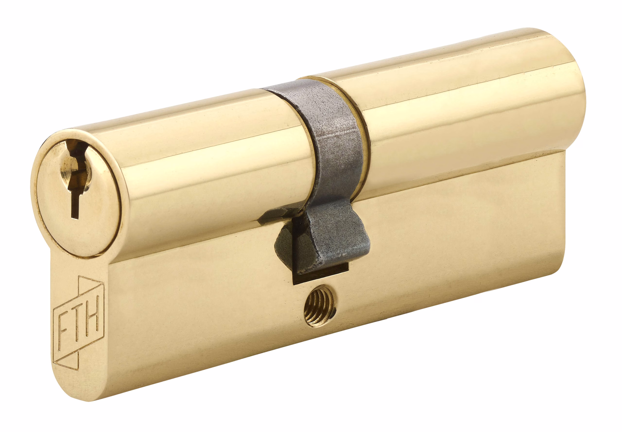 Cylindre de serrure double entrée FTH 5G, 35x45mm, cylindre et clés en laiton, 3 clés crantées - FTH