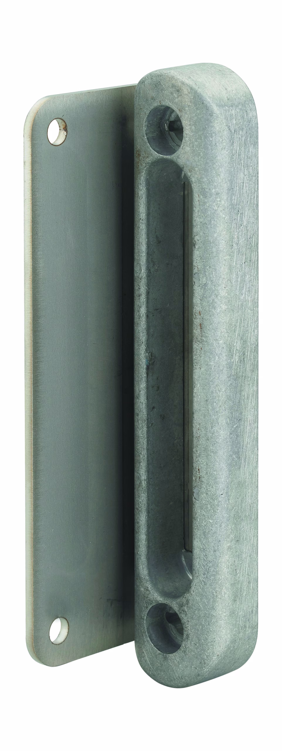 Gâche à visser pour serrure en applique pour portail, aluminium - THIRARD