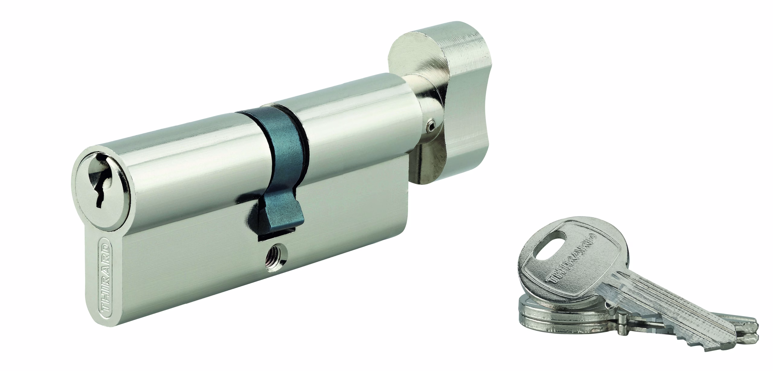 Cylindre HG5 30Bx45mm, nickelé, 3 clés