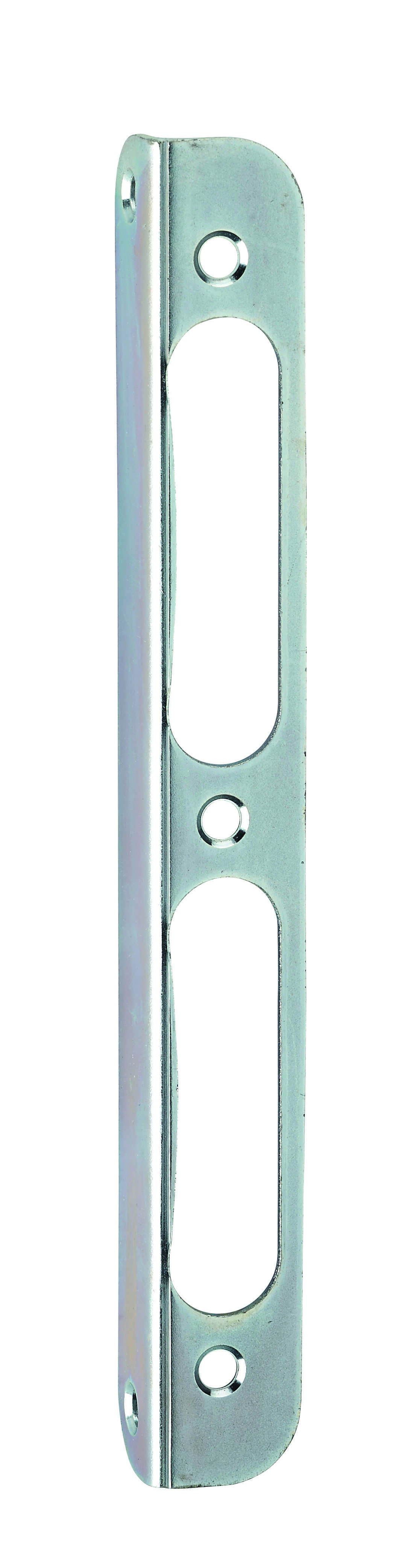 Gâche équerre zinguée à bouts ronds, retour 16mm, hauteur 170mm -  THIRARD