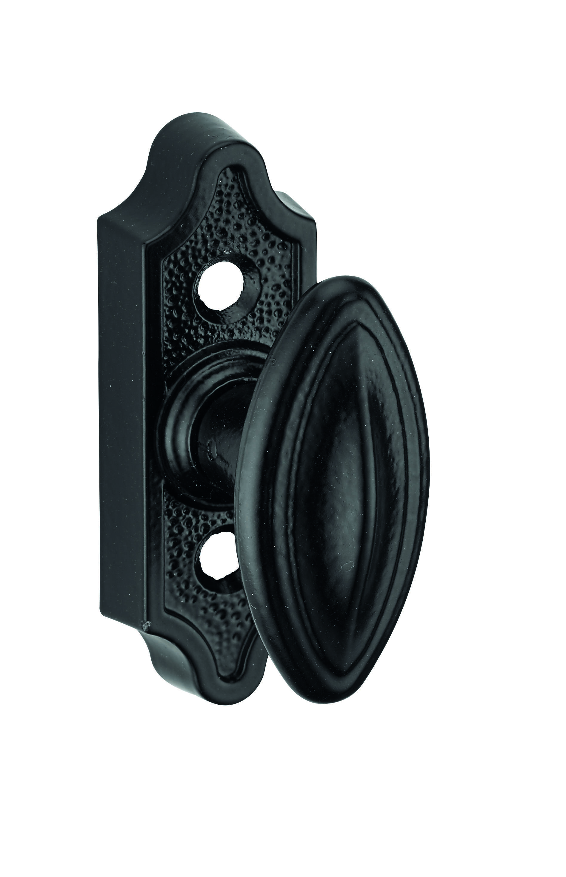 Bouton rustique pour fenêtre, carré 7mm, noir - THIRARD