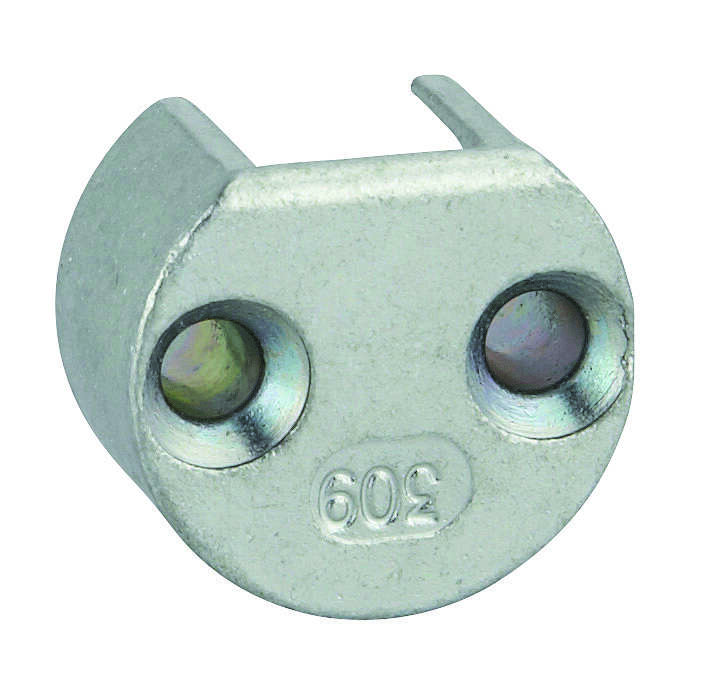 Gâche encastrable de tringle d'extrémité pour fenêtre, Ø25x15mm, Fenster, 0-0309-00-0-1 - FERCO by THIRARD