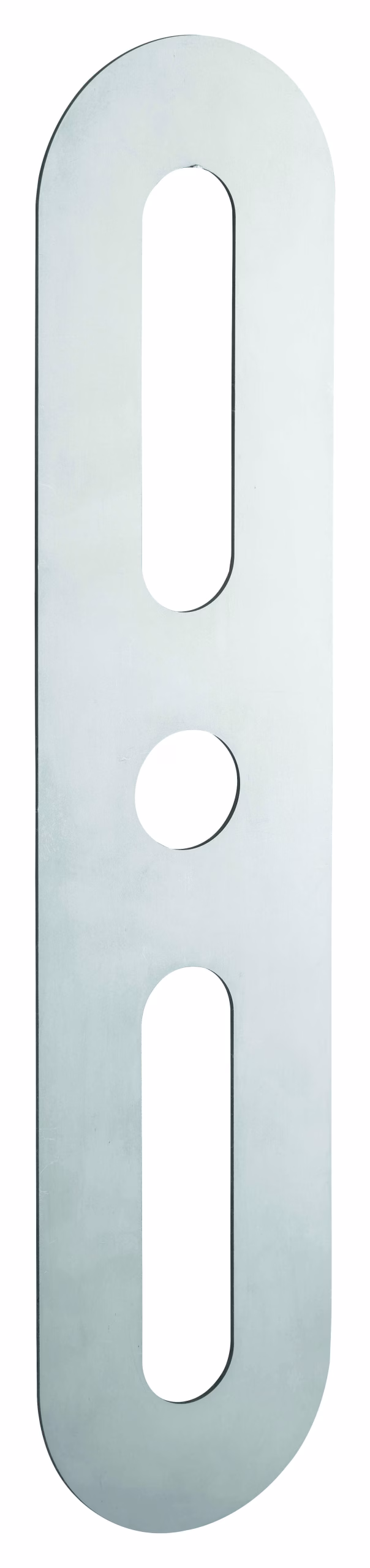 Plaque de propreté, 70x312mm, arrondie, inox - Intelock