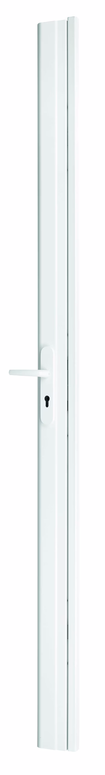 Boitier serrure TRIBANDO avec gâche têtière 90 mm pour porte haut 2040 mm maxi, blanc
