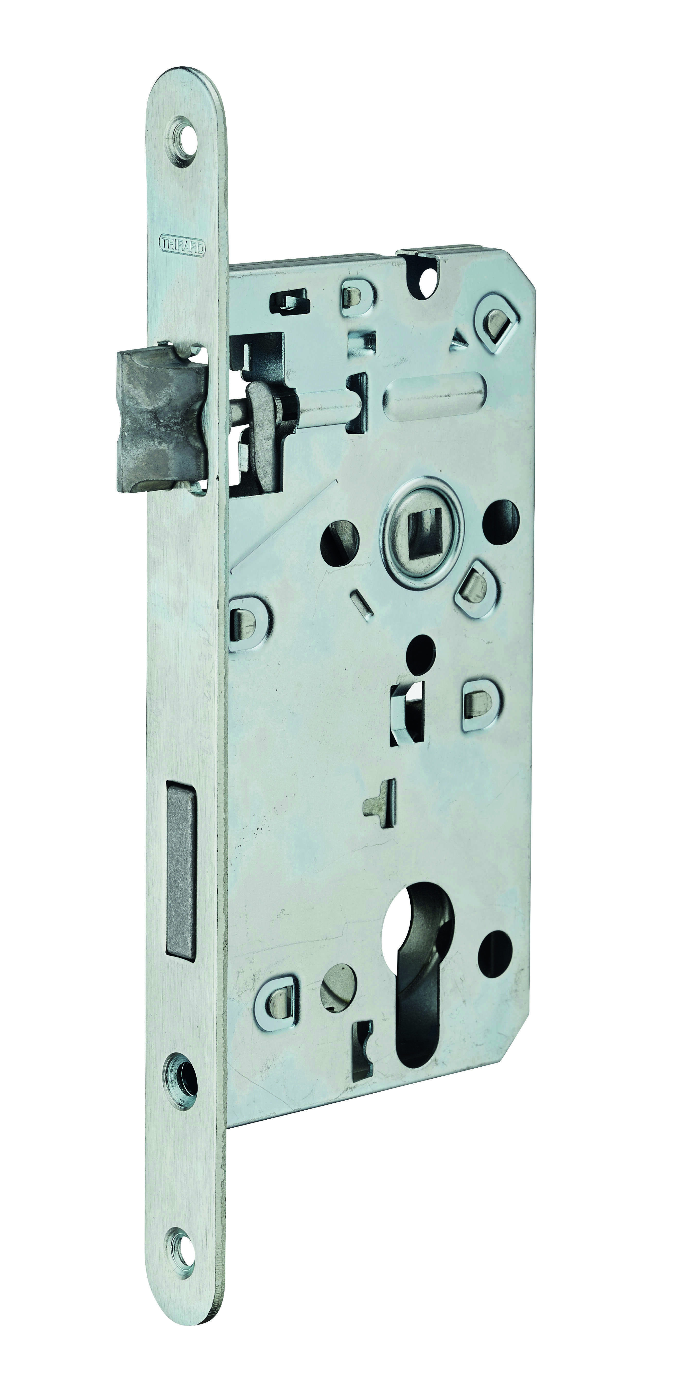 Boitier de serrure à encastrer à cylindre pour porte d'entrée, axe 50mm - THIRARD