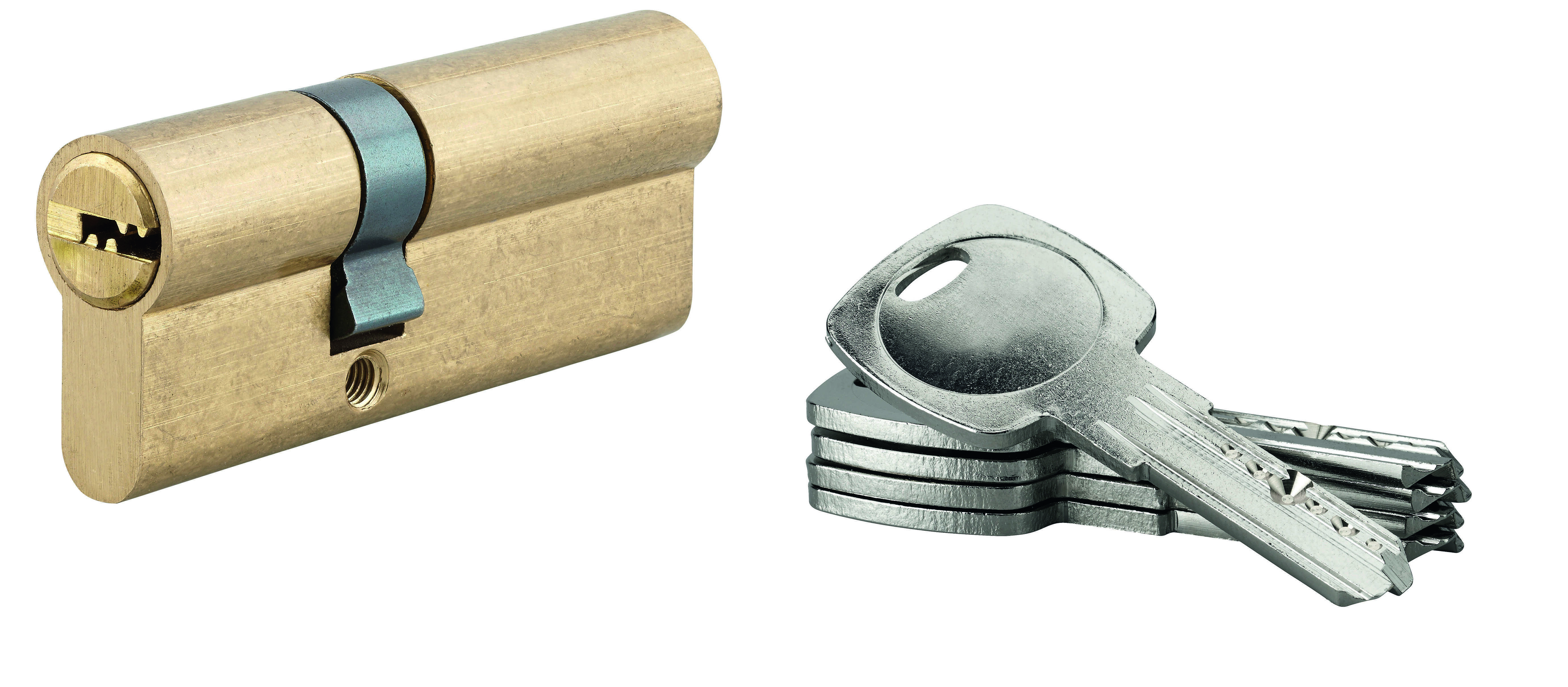 INSERT DE SERRURE 5G 30x50 MM LAITON 5x CLÉS PERCÉES | SP -boîte carton