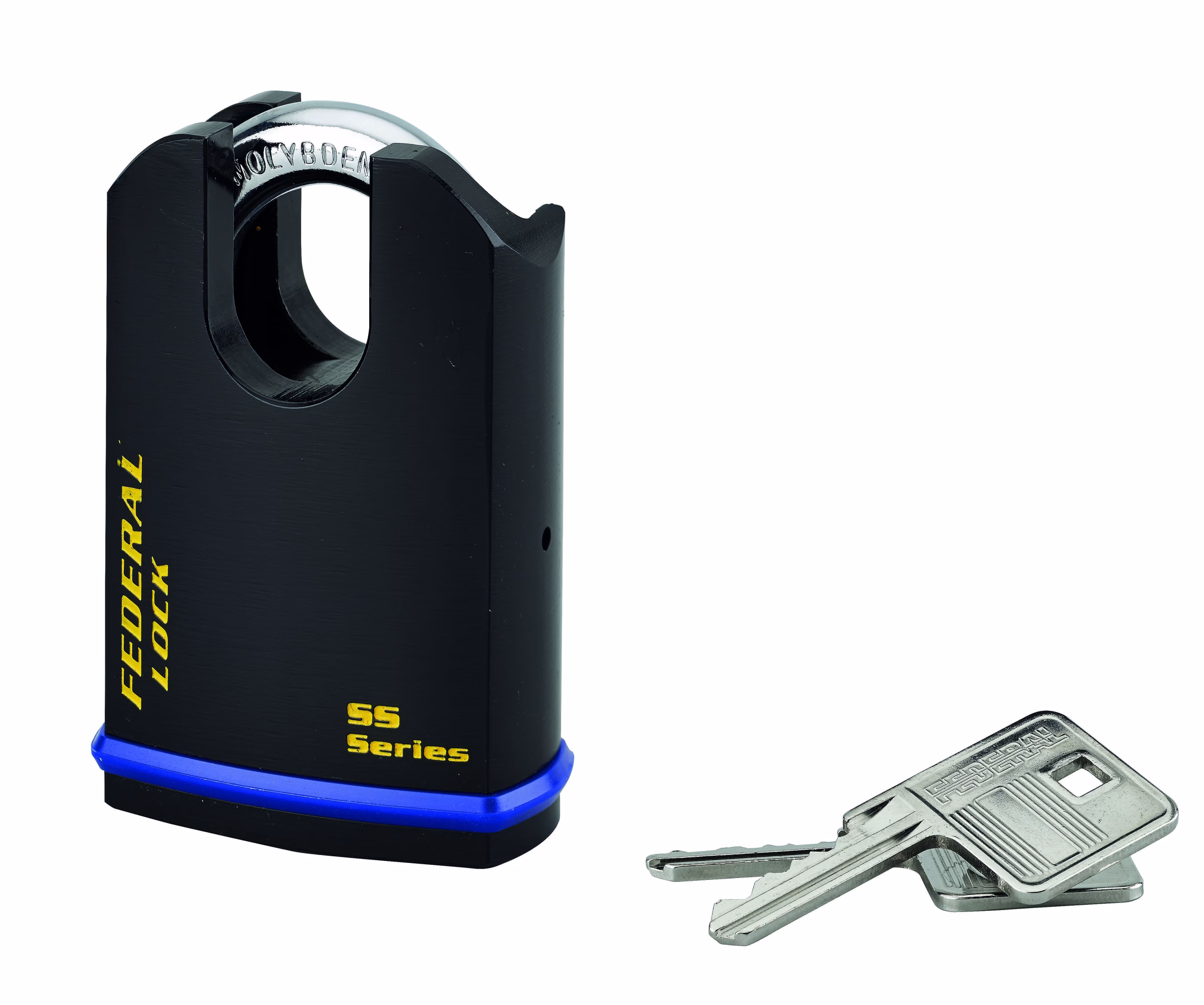 Cadenas à clé Fédéral Lock 720 UNIKEY (achetez-en plusieurs, ouvrez avec la même clé), 63.5mm, 2 clés - THIRARD