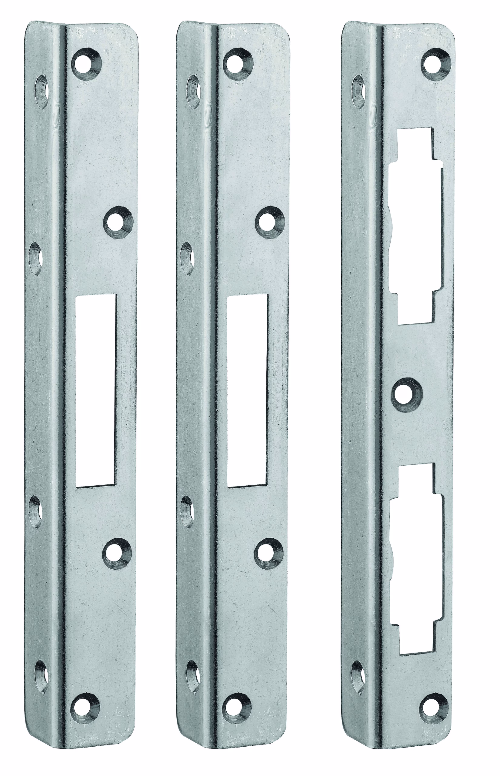 Lot de 3 gâches équerre 20mm à bouts carrés, pour pênes rectangulaires- THIRARD