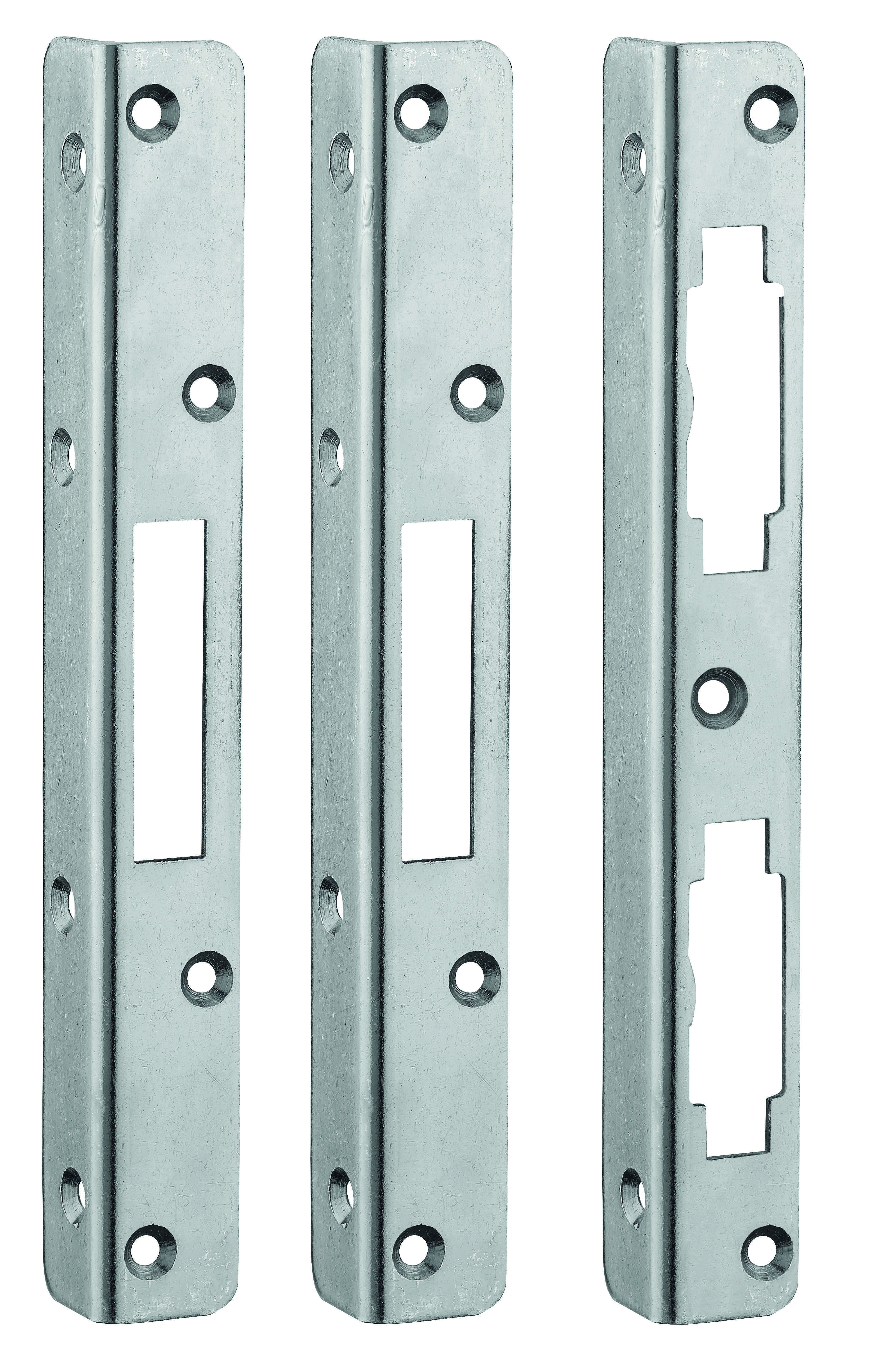 Lot de 3 gâches équerre 20mm à bouts carrés, pour pênes rectangulaires- THIRARD