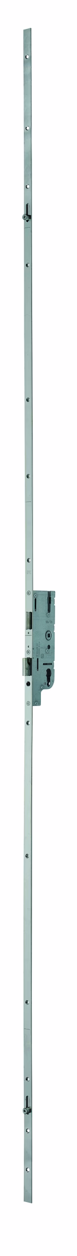 Crémone à encastrée Europa à cylindre pour porte bois, axe 50mm, 3pts, H. 2150mm, 6-33166-07-0-1 - FERCO by THIRARD