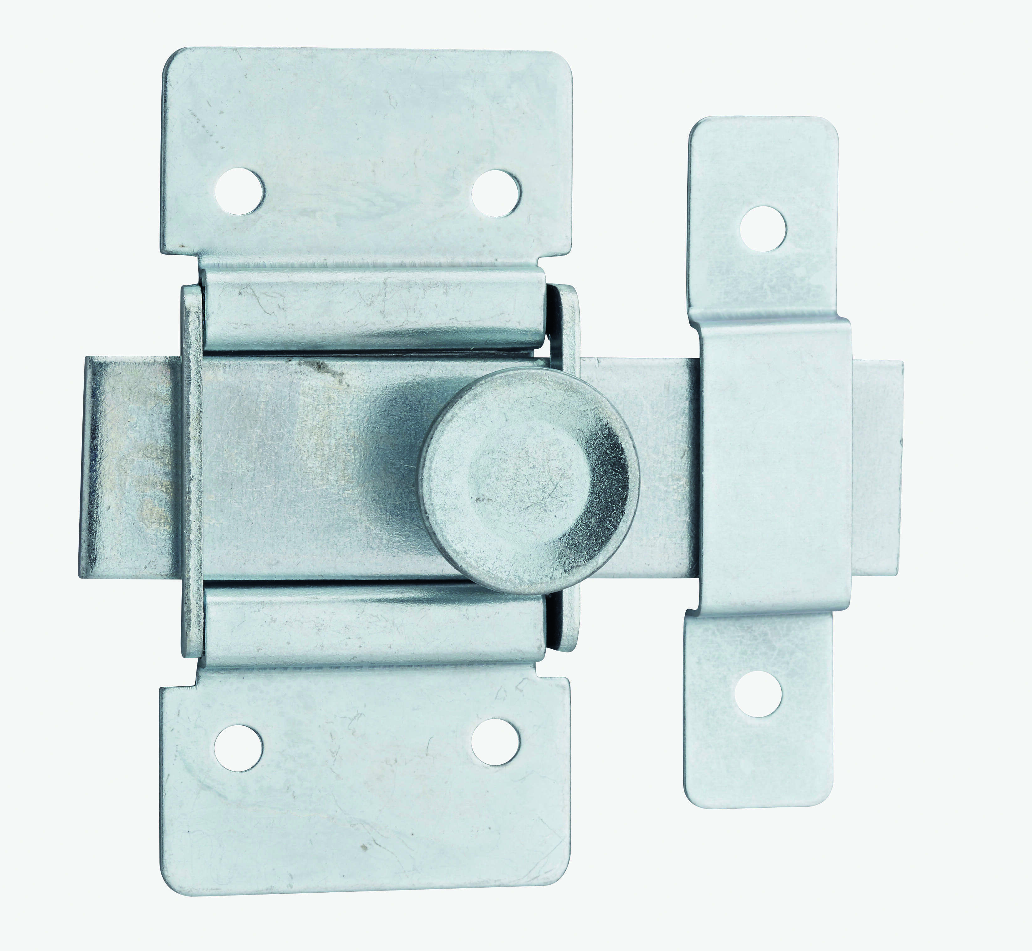 Targette pour porte de meuble, acier, pêne plat 21mm, zingué - THIRARD