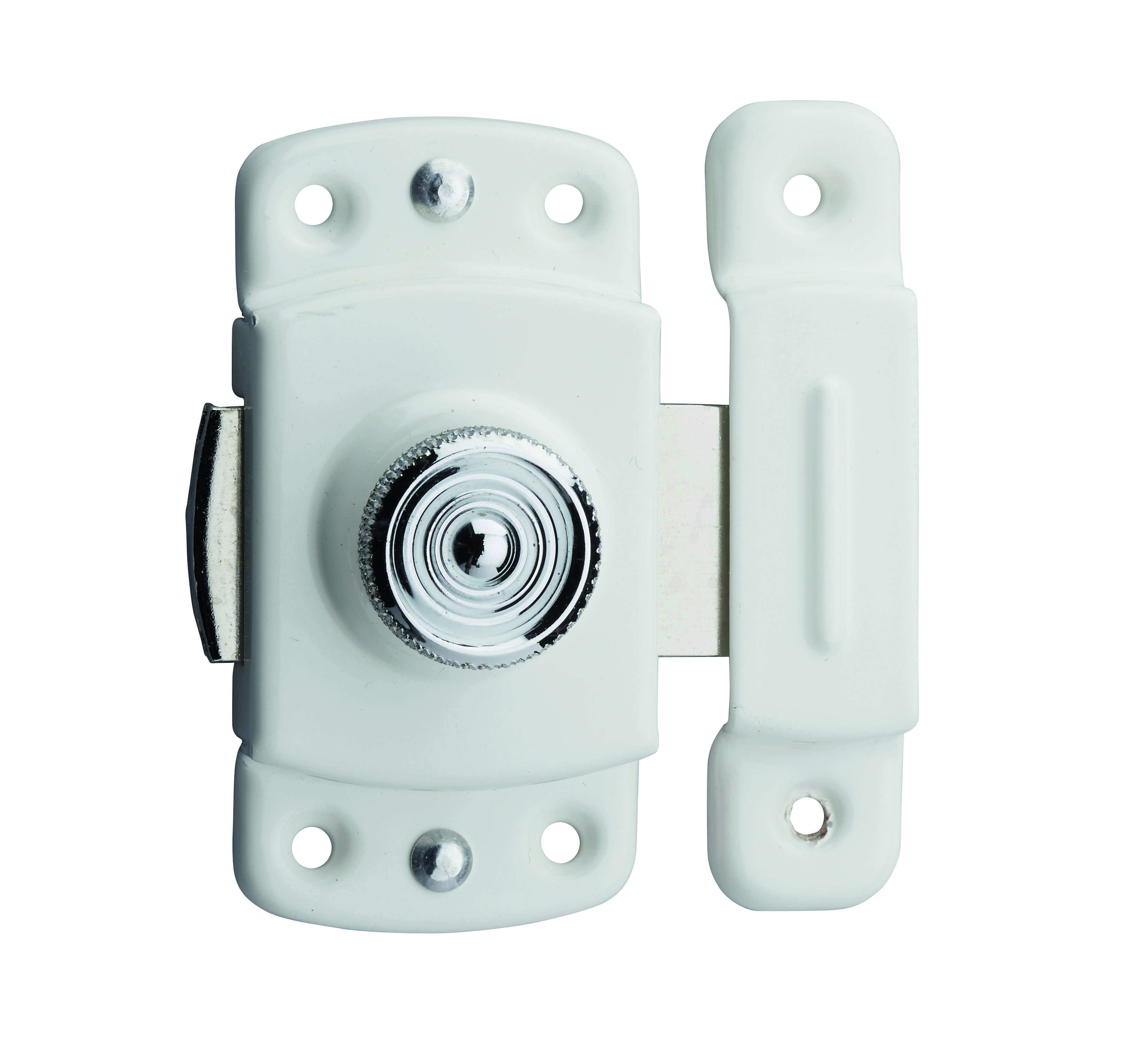 Verrou pour porte d'ameublement, 35mm, blanc - THIRARD
