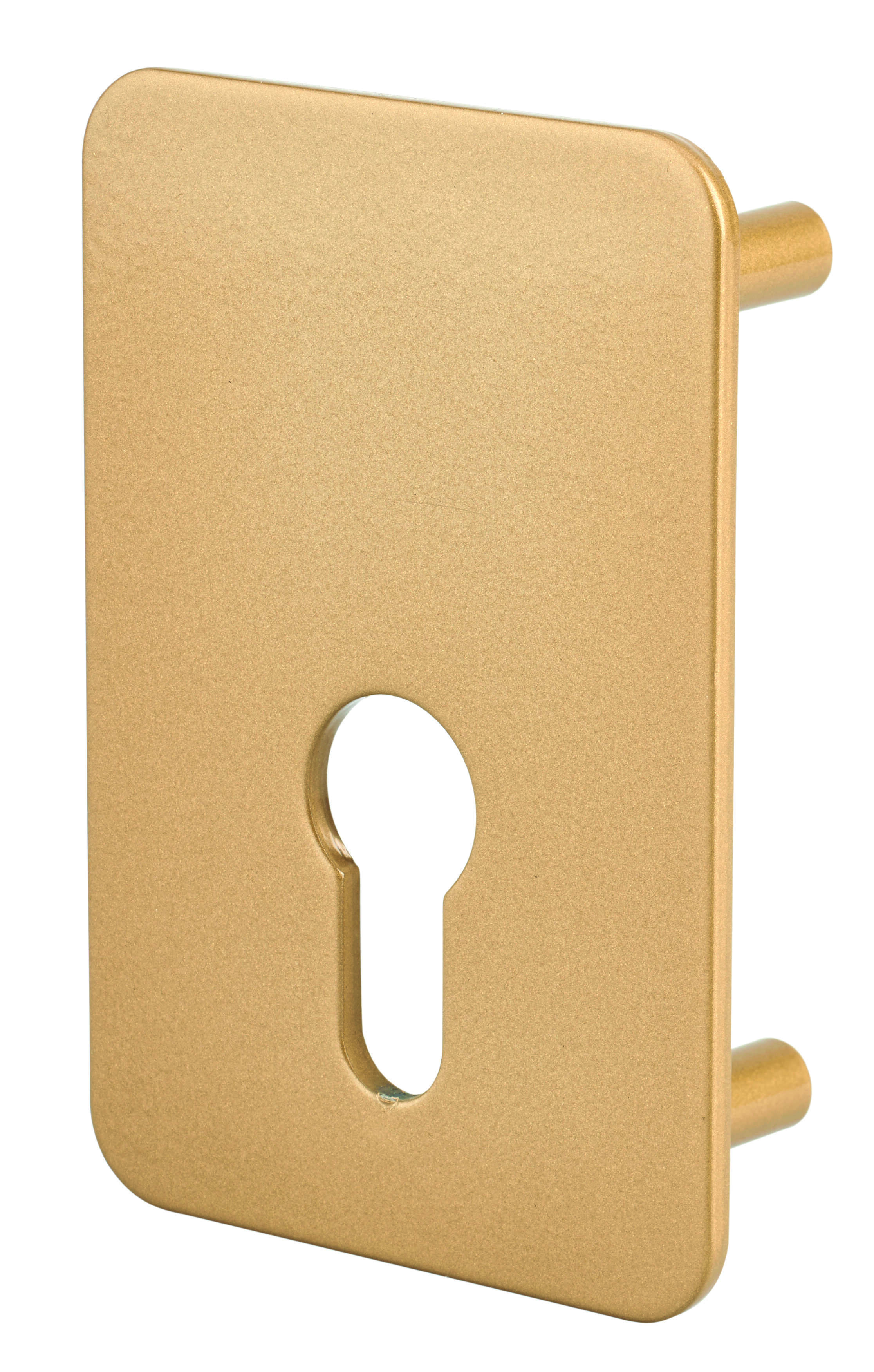 Plaque de renfort cylindre profilé pour verrou Capital, fixation par vis, époxy bronze  - THIRARD