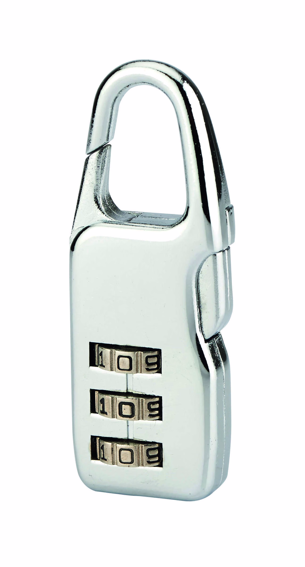 Cadenas à combinaison Swish, 3 chiffres, intérieur, anse acier, 21mm, nickelé - SP