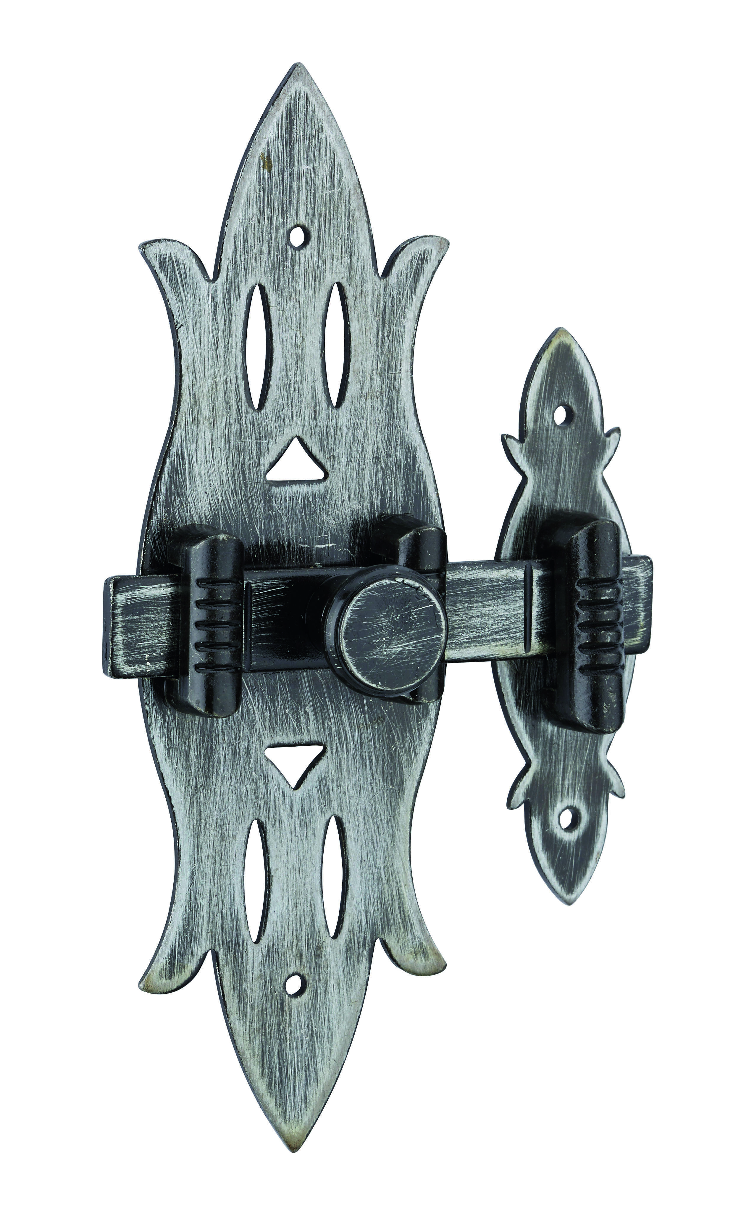 Verrou de meuble Rustique, 40x130mm, fer patiné - THIRARD