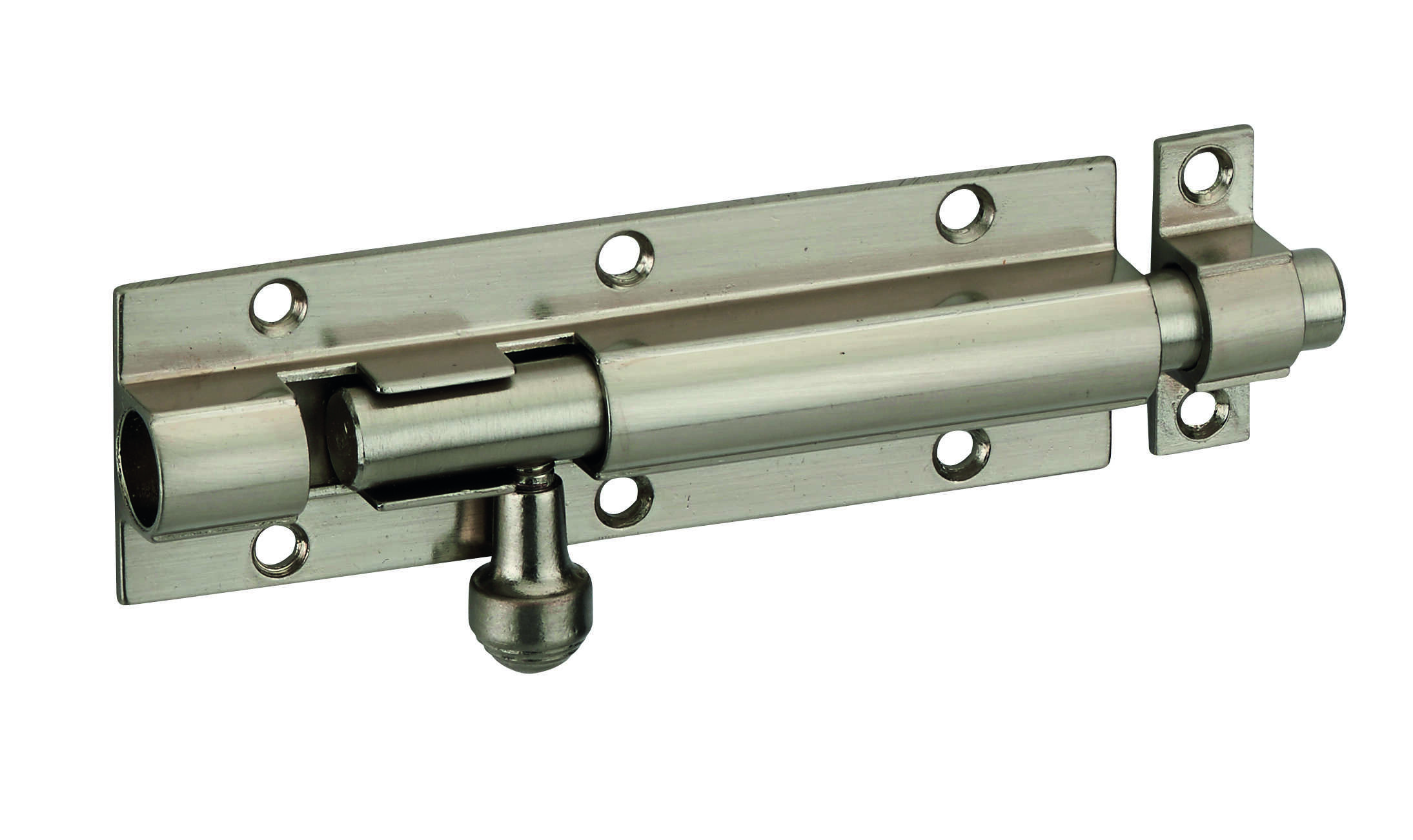 Targette, acier, pêne Ø 10mm, 32x101mm, nickel satin - THIRARD