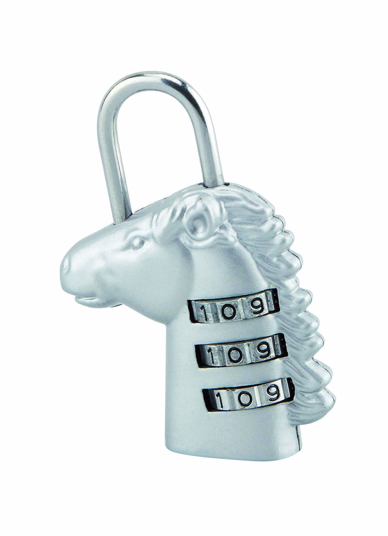 Cadenas à combinaison Fantasy Cheval, 3 chiffres, intérieur, anse acier - THIRARD