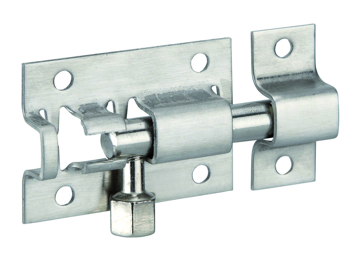 Targette, inox, pêne Ø 6mm, 26x38mm - THIRARD