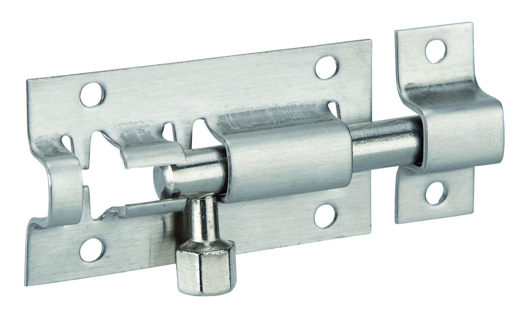 Targette, inox, pêne Ø 6mm, 27x50mm - THIRARD