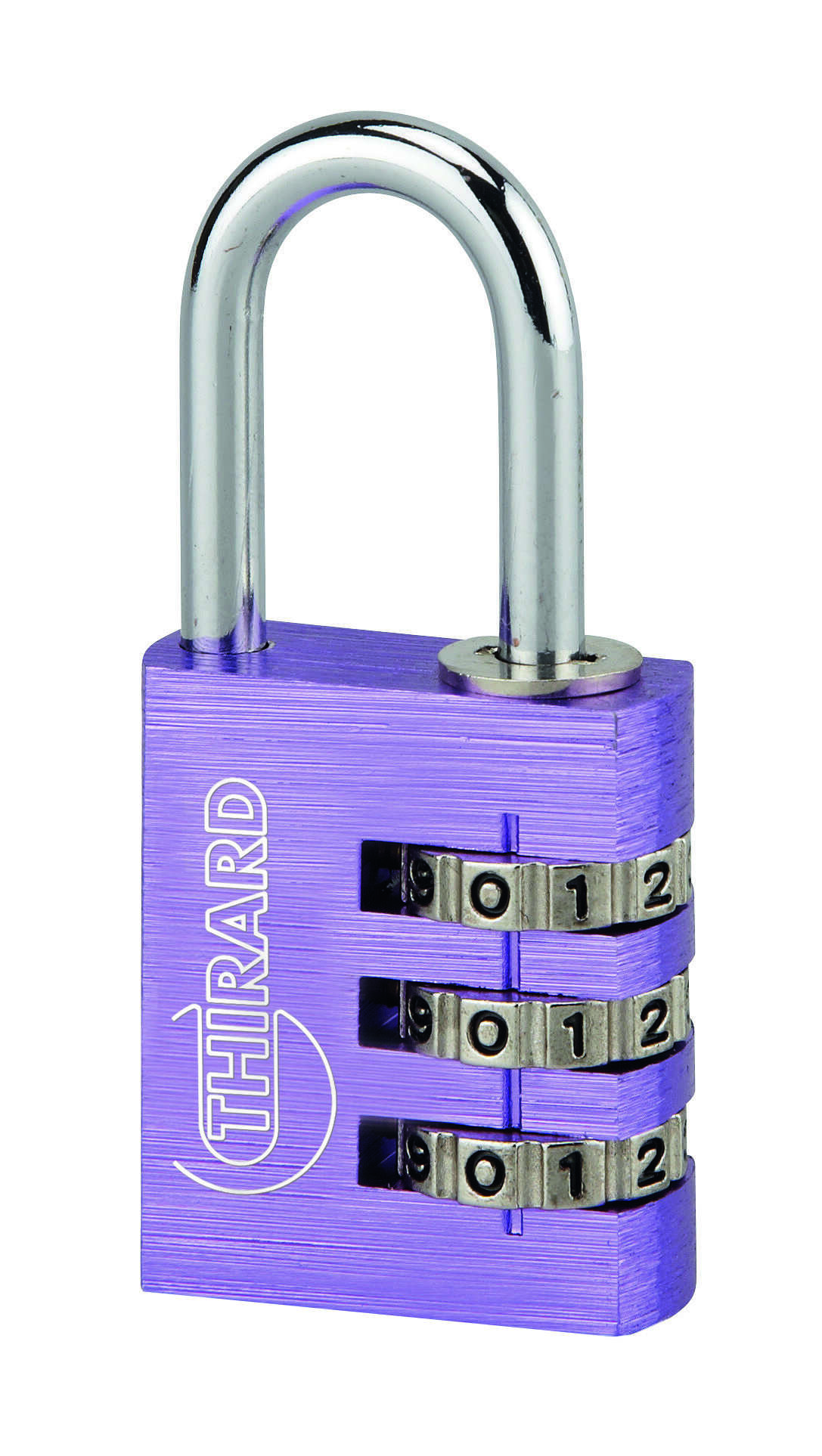Cadenas à code Type 1, intérieur, alu, couleurs assorties, 30mm, 3 chiffres - THIRARD