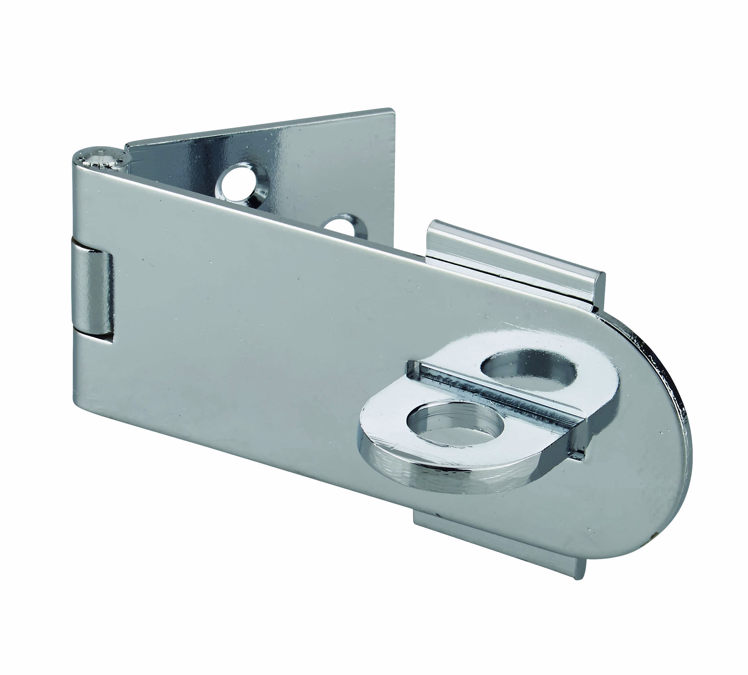 Porte-cadenas à recouvrement, laiton chromé, fermeture de coffres et portes - THIRARD