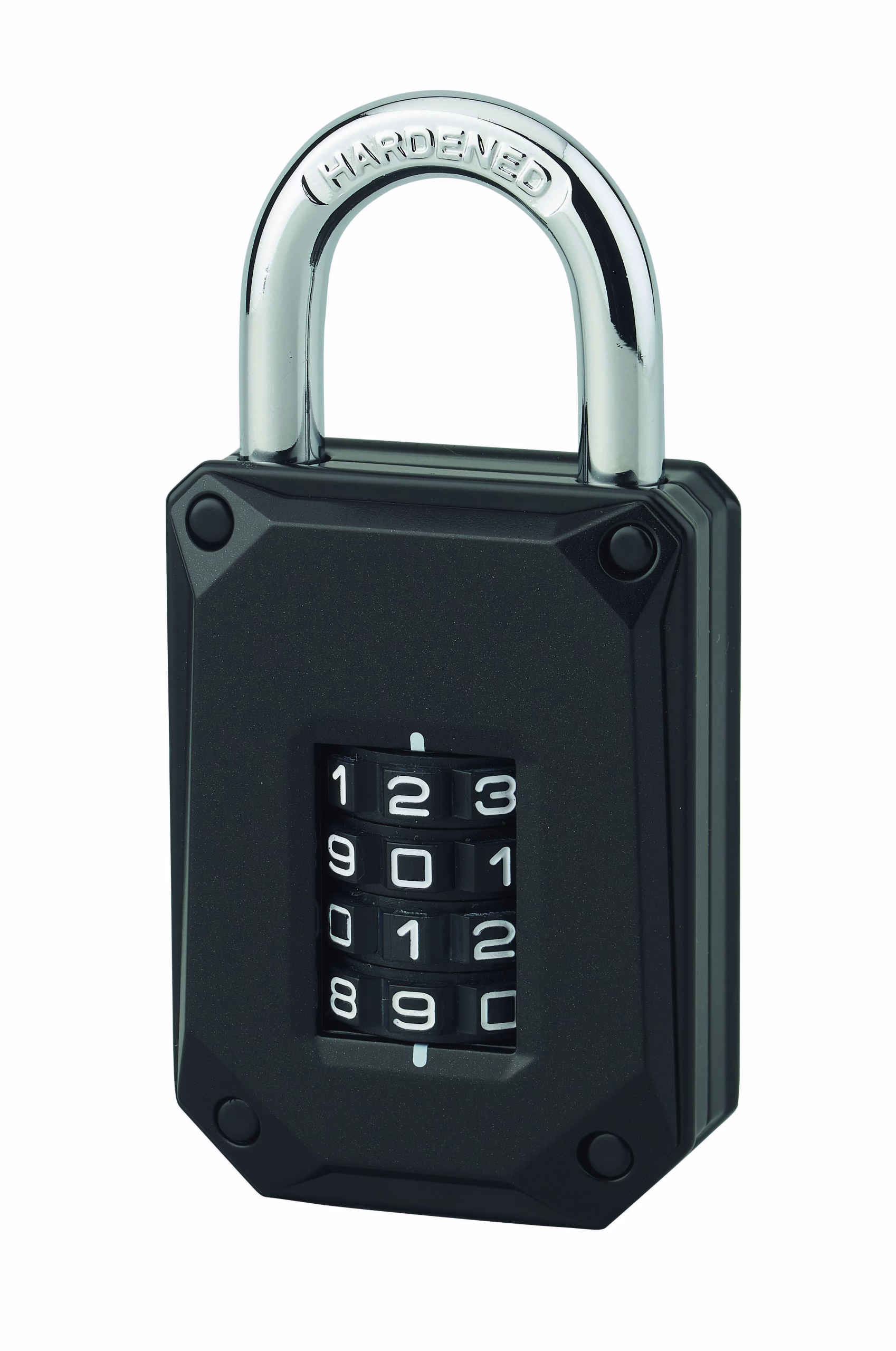 Cadenas à combinaison Code-X, 4 chiffres, intérieur, anse acier, 45mm, noir - THIRARD