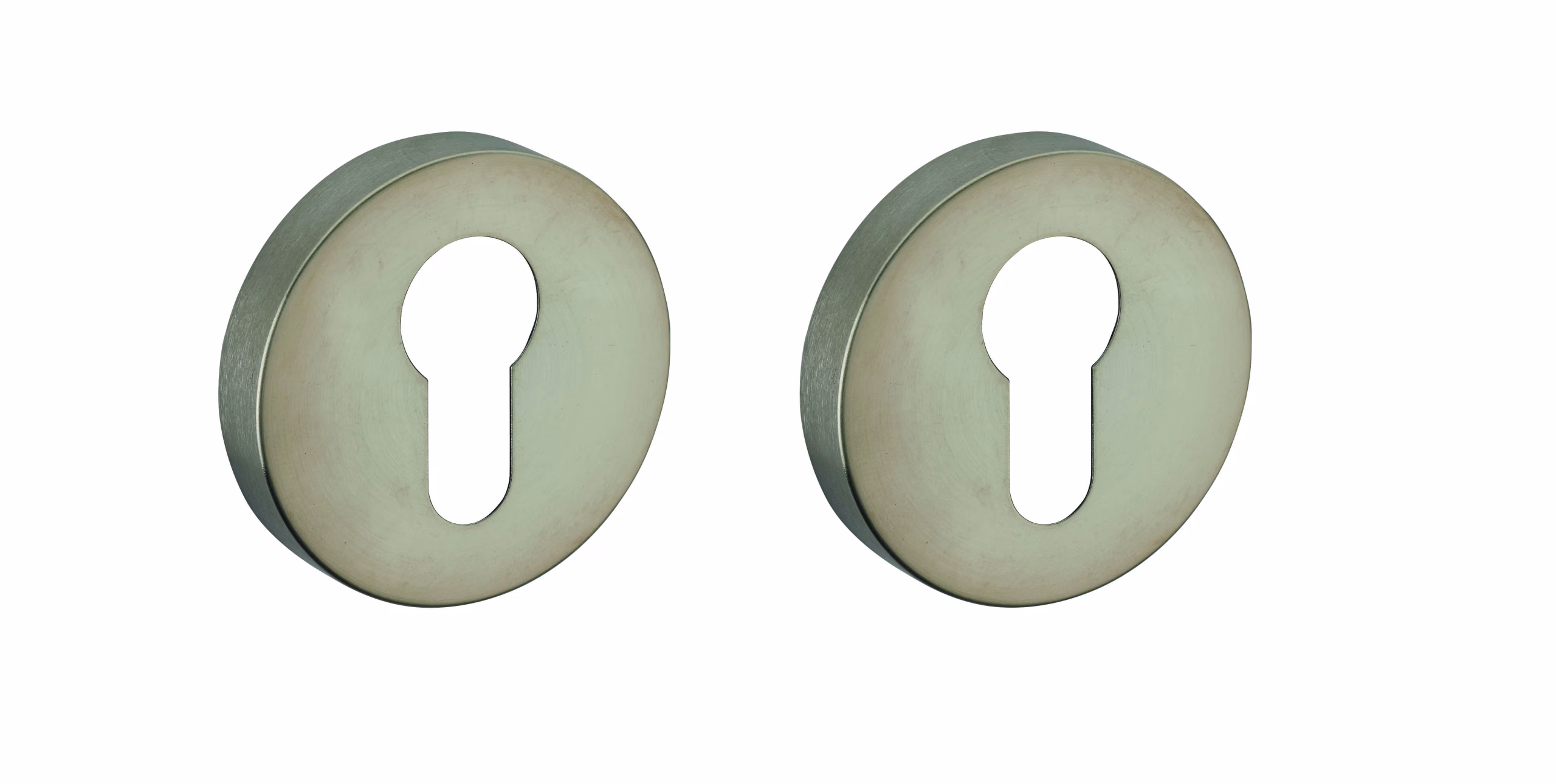 Paire de rosaces, trou de cylindre, inox - THIRARD
