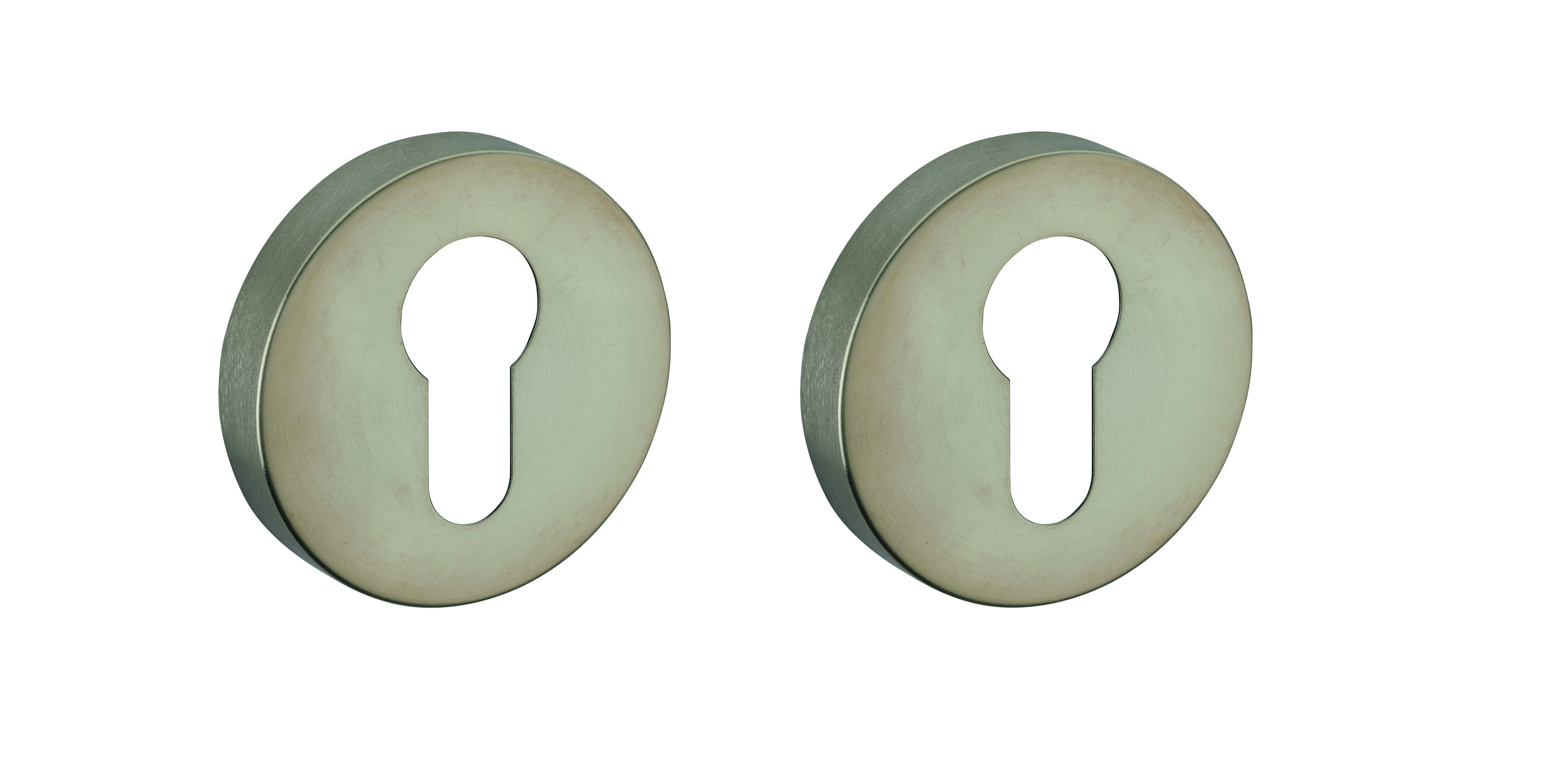 Paire de rosaces, trou de cylindre, inox - THIRARD