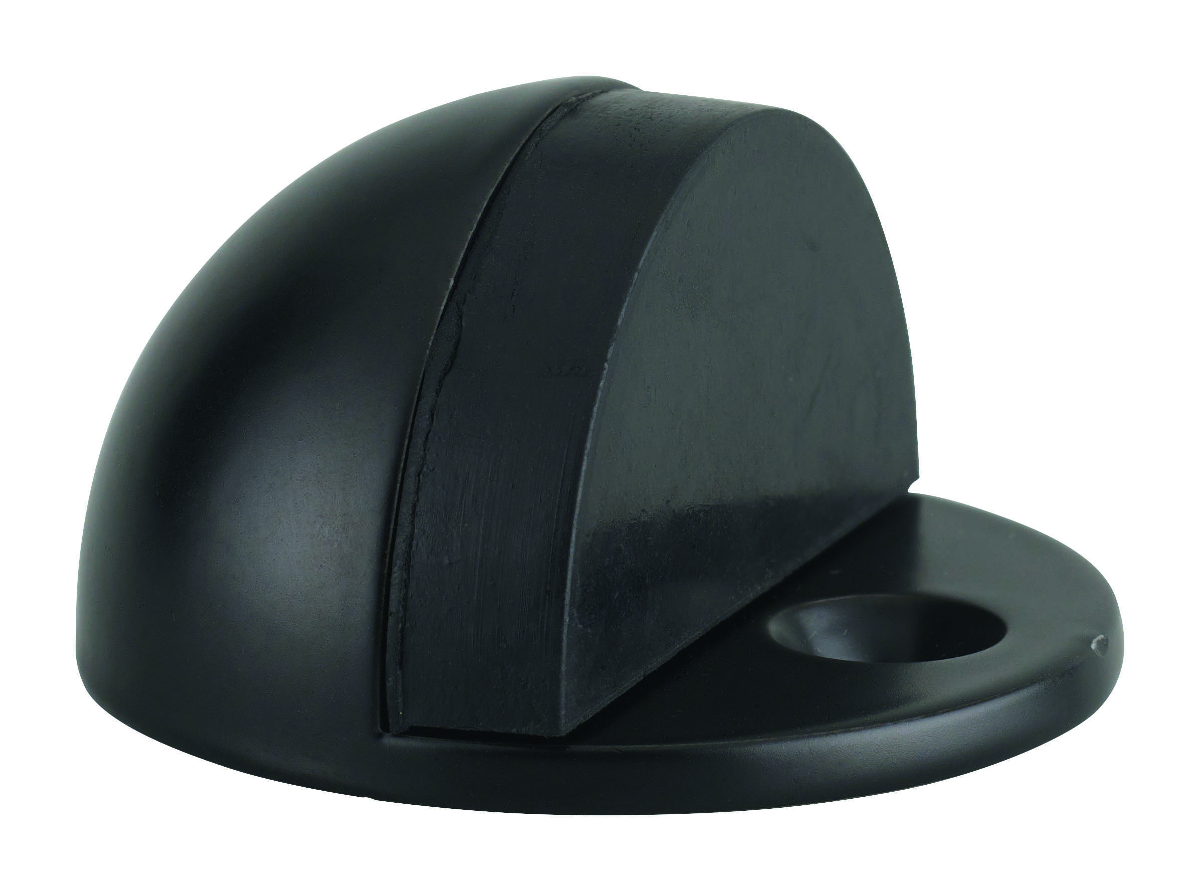 Butoir à visser, fixation au sol, 1/2 boule, Ø44x25mm, noir - THIRARD