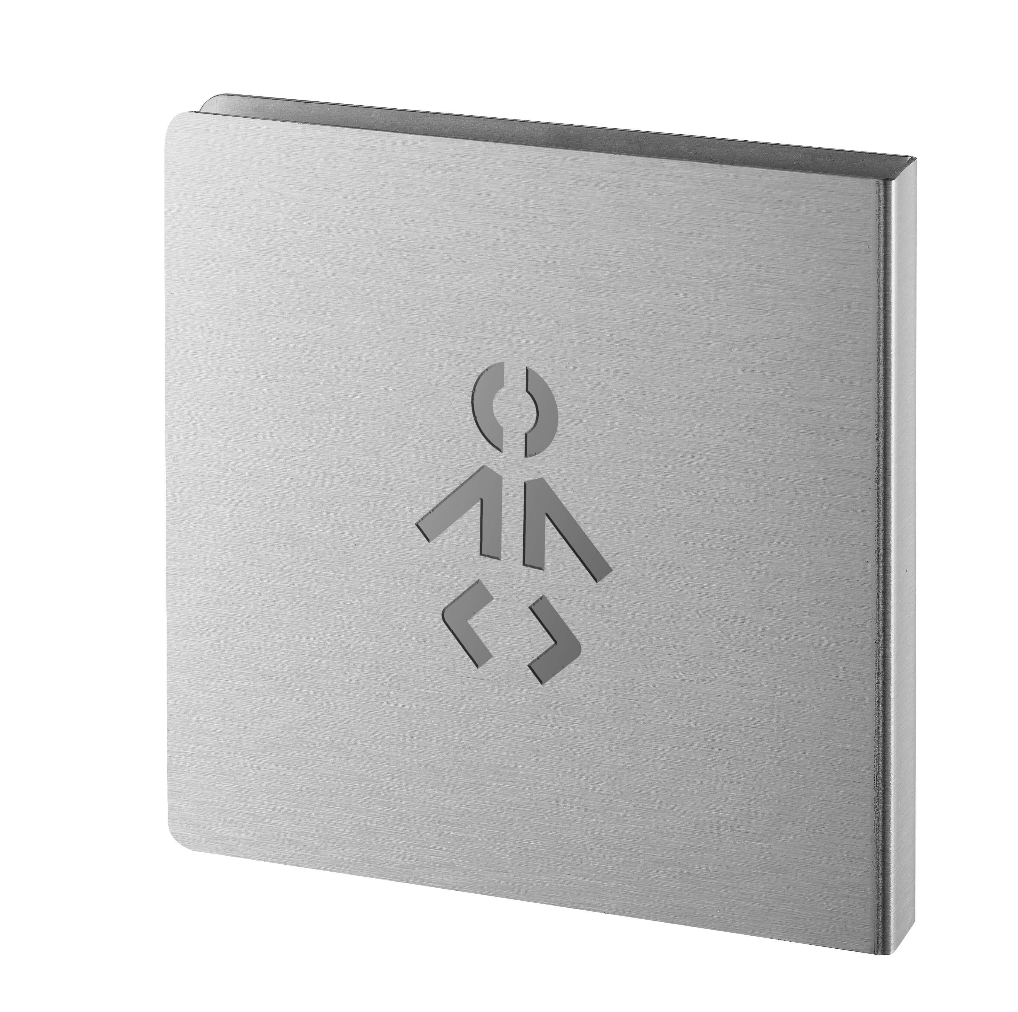 Nurserie Découpé inox brossé 120x120 mm