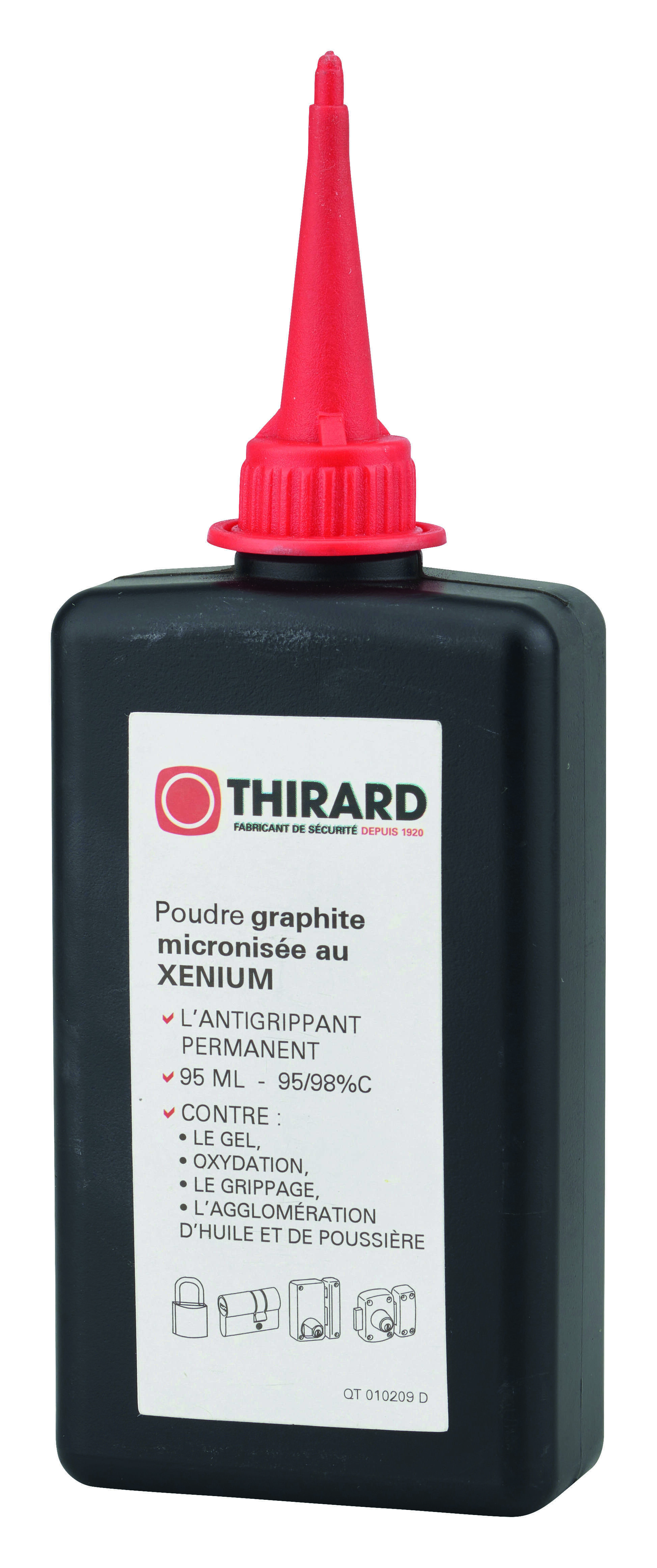 Lubrifiant poudre graphite pour cylindre, 95ml - THIRARD