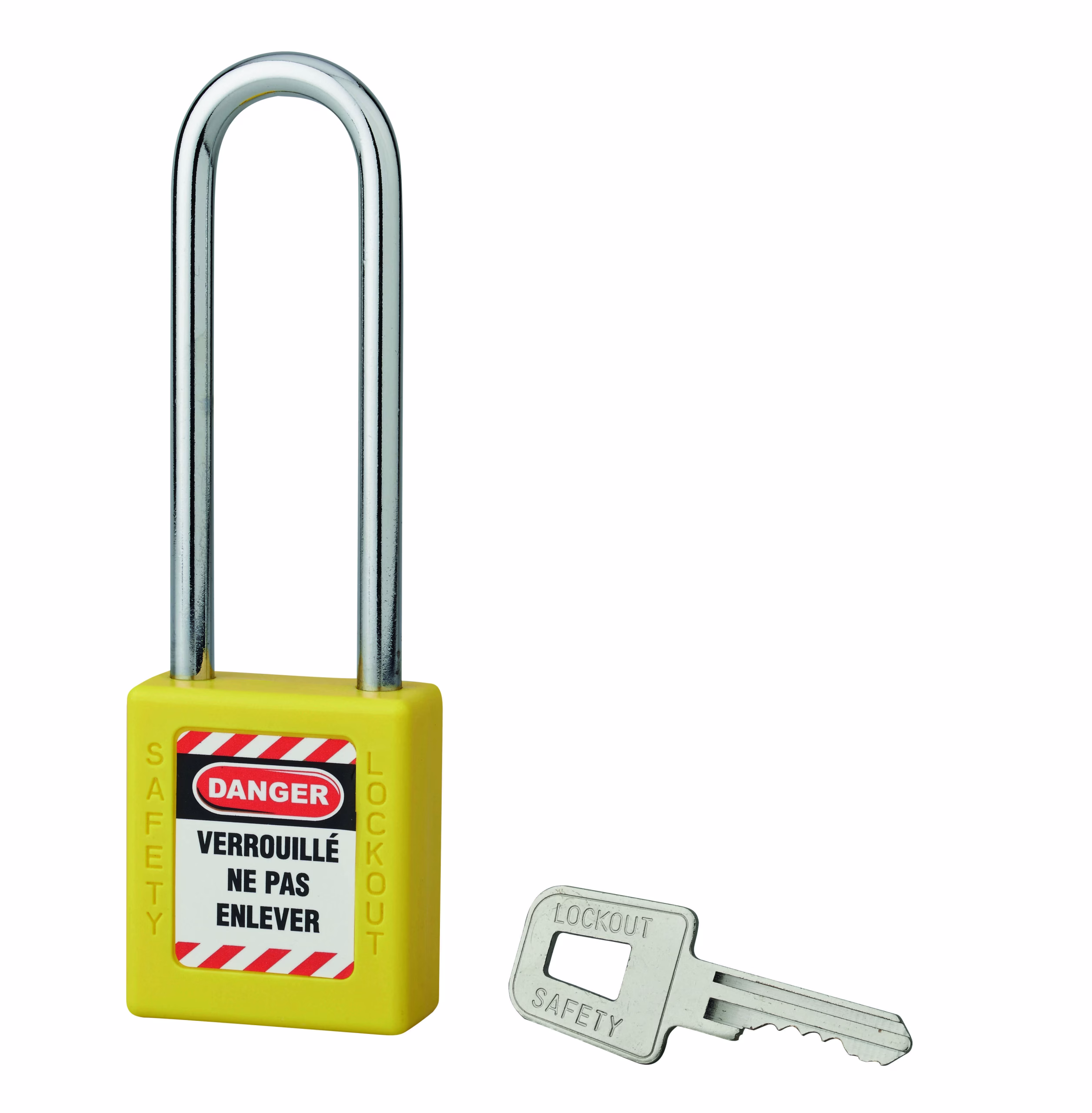Cadenas de consignation 40mm, anse haute 76mm, Jaune, variure A2 - Thirard