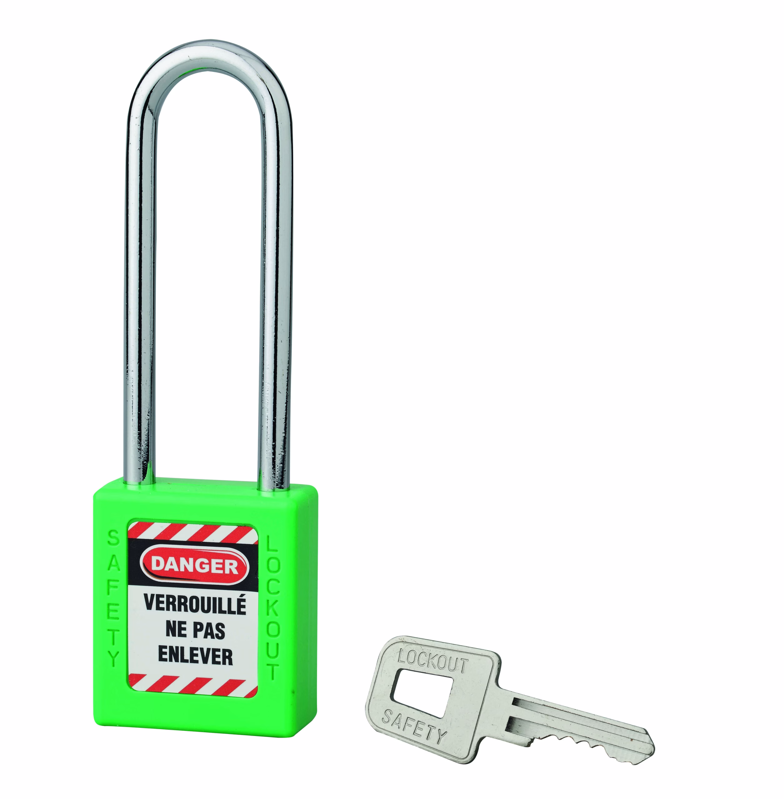 Cadenas de consignation 40mm, anse haute 76mm, Vert, variure A3 - Thirard